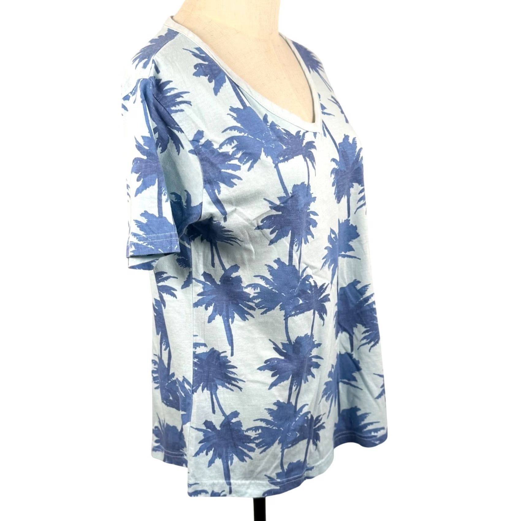 Vintage Southern Spirit Shirt S V Neck Palm Tree Tropical Beach Vacation Resort Print T Size S / US 4 / IT 40 - 3 Thumbnail