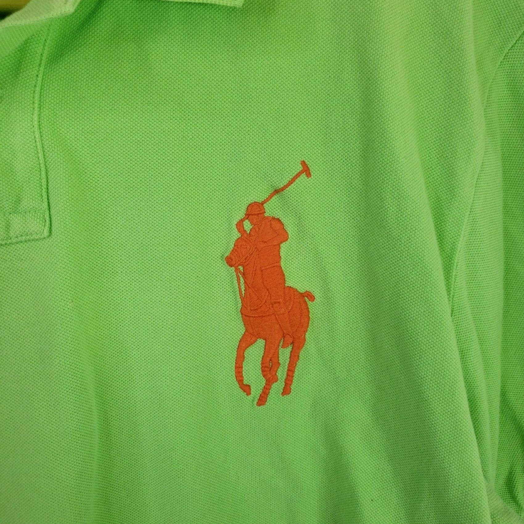 Polo Ralph Lauren Polo Ralph Lauren Big Pony Polo Shirt 2XL Green Regular Fit Short Sleeve Mens Size US XXL / EU 58 / 5 - 4 Thumbnail