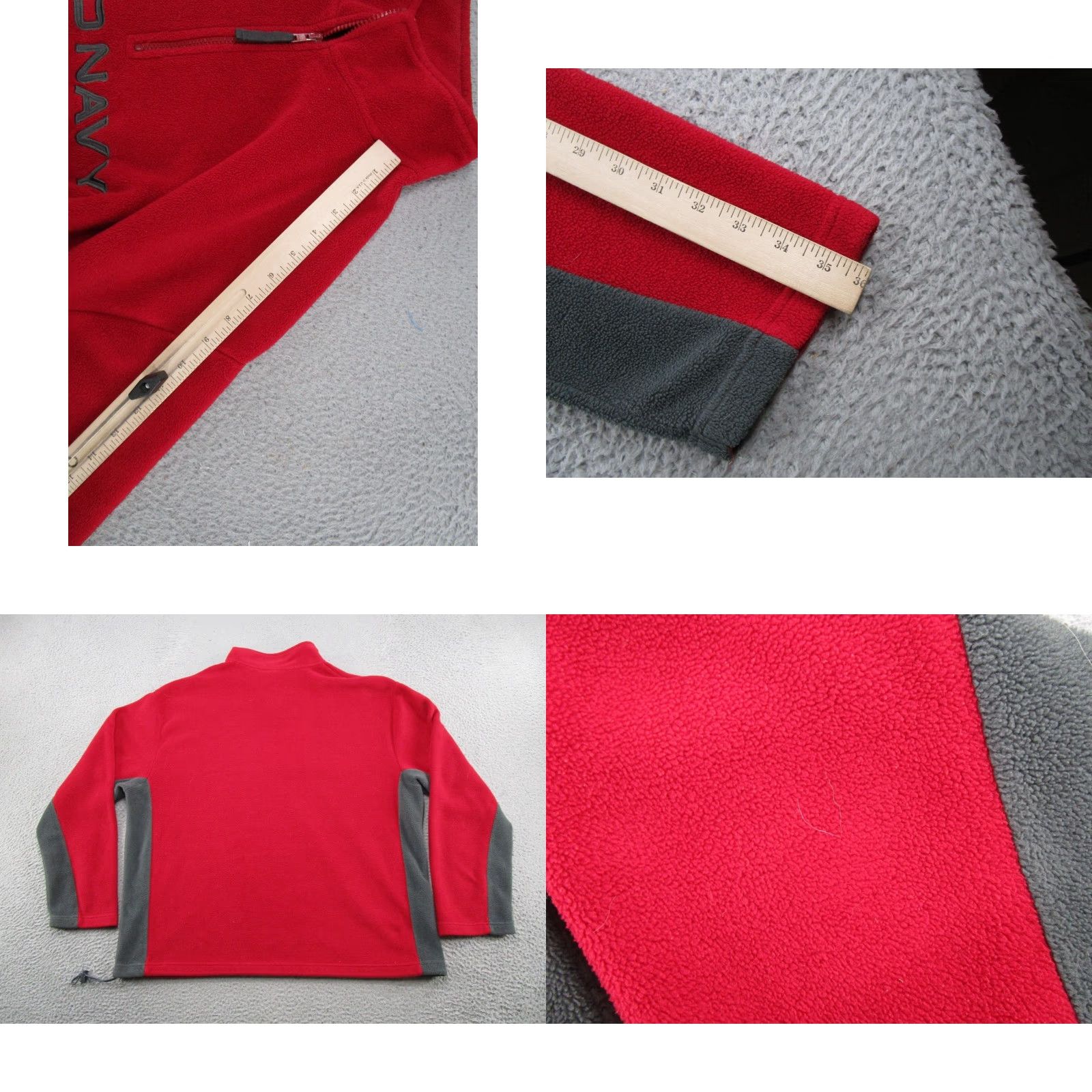 Old Navy VINTAGE Y2K OLD NAVY Spell Out Embroidered 1/4 Zip Fleece Jacket Mens Size 3XL Blue Jacket Embroidered 1/4 Zip Old Navy Mens 3XL Blue Fleece Jacket Size US XXL / EU 58 / 5 - 8 Thumbnail
