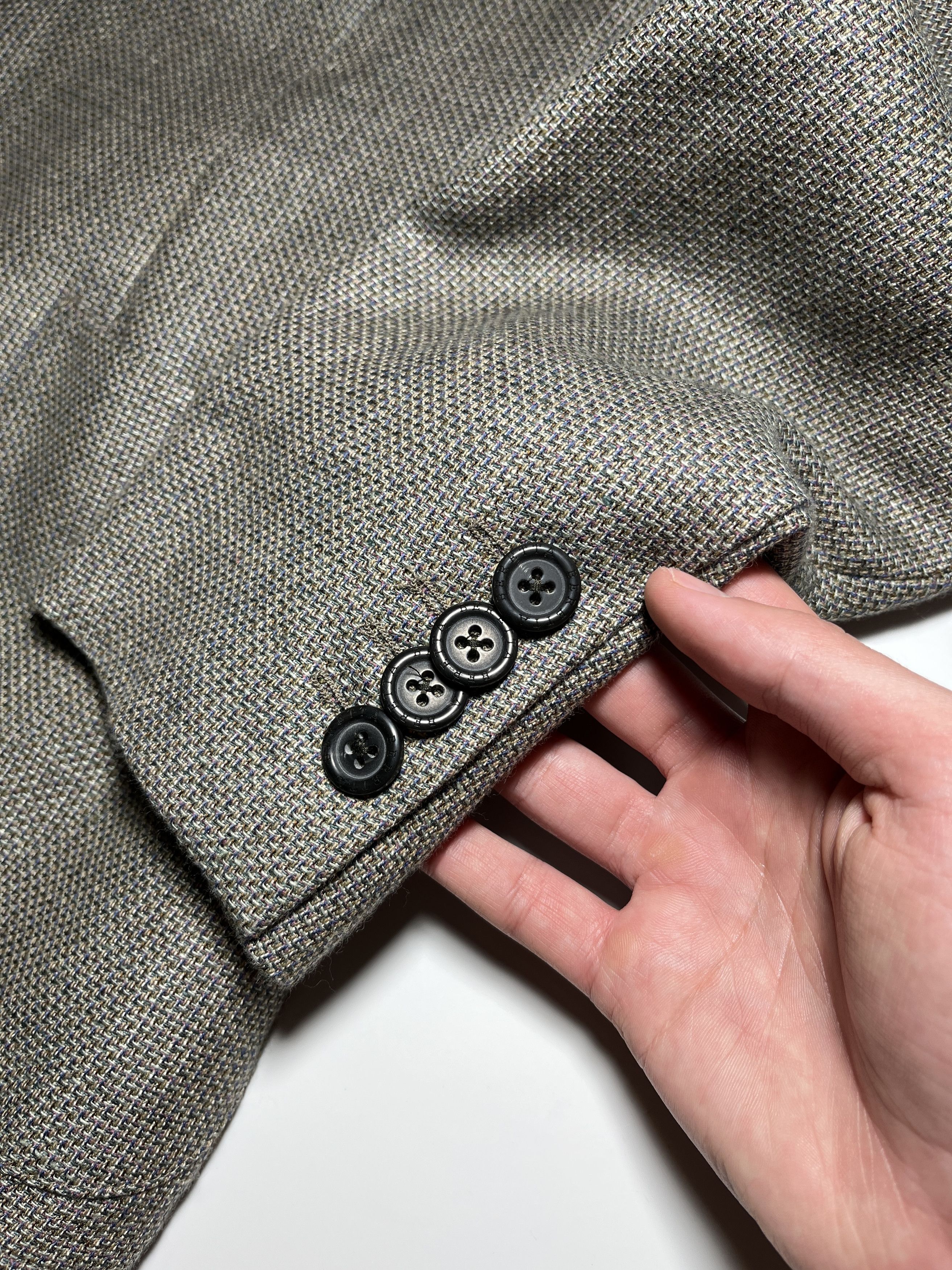 Beretta Beretta Linen / Wool Unlined Sport Coat Blazer Size 40 Size 40R - 12 Thumbnail