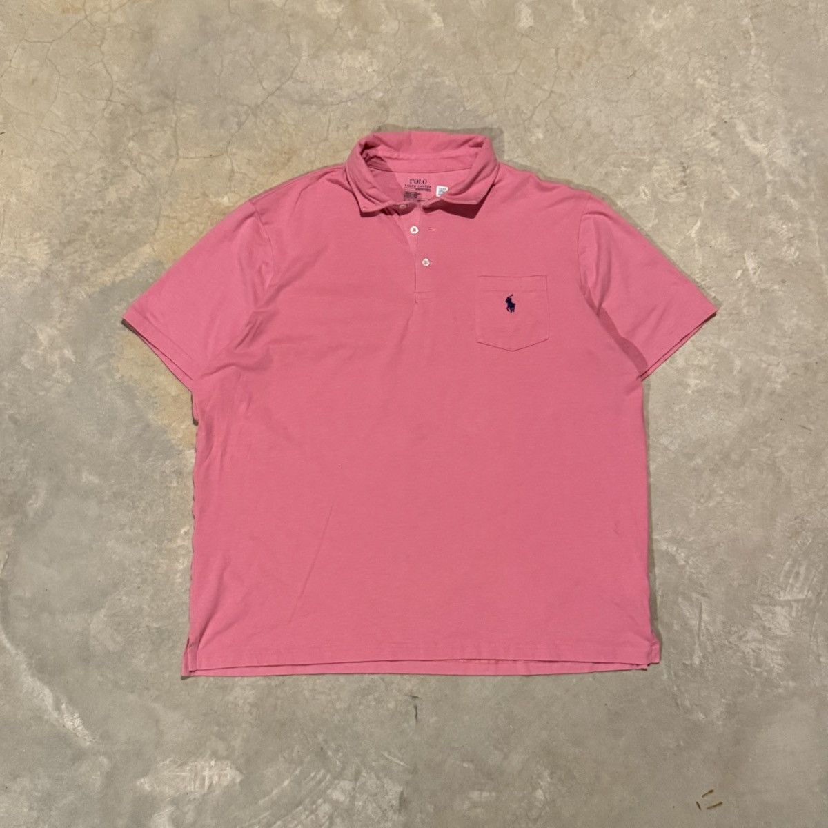 Polo Ralph Lauren Vtg Polo Ralph Lauren Pink Pony Pocket Polo Shirt Kanye Y2K Size US XL / EU 56 / 4 - 1 Thumbnail