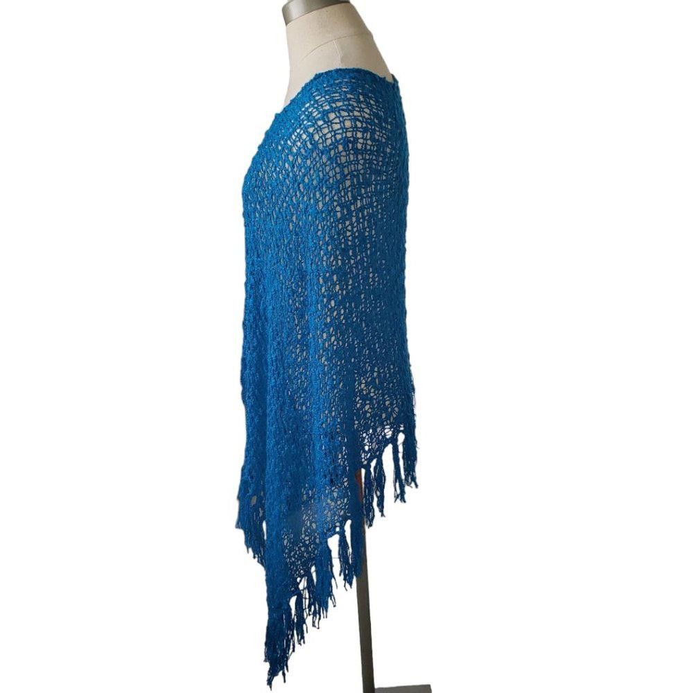 Designer CT806 Lost River 5-Way Knit Poncho Teal S Size S / US 4 / IT 40 - 2 Thumbnail