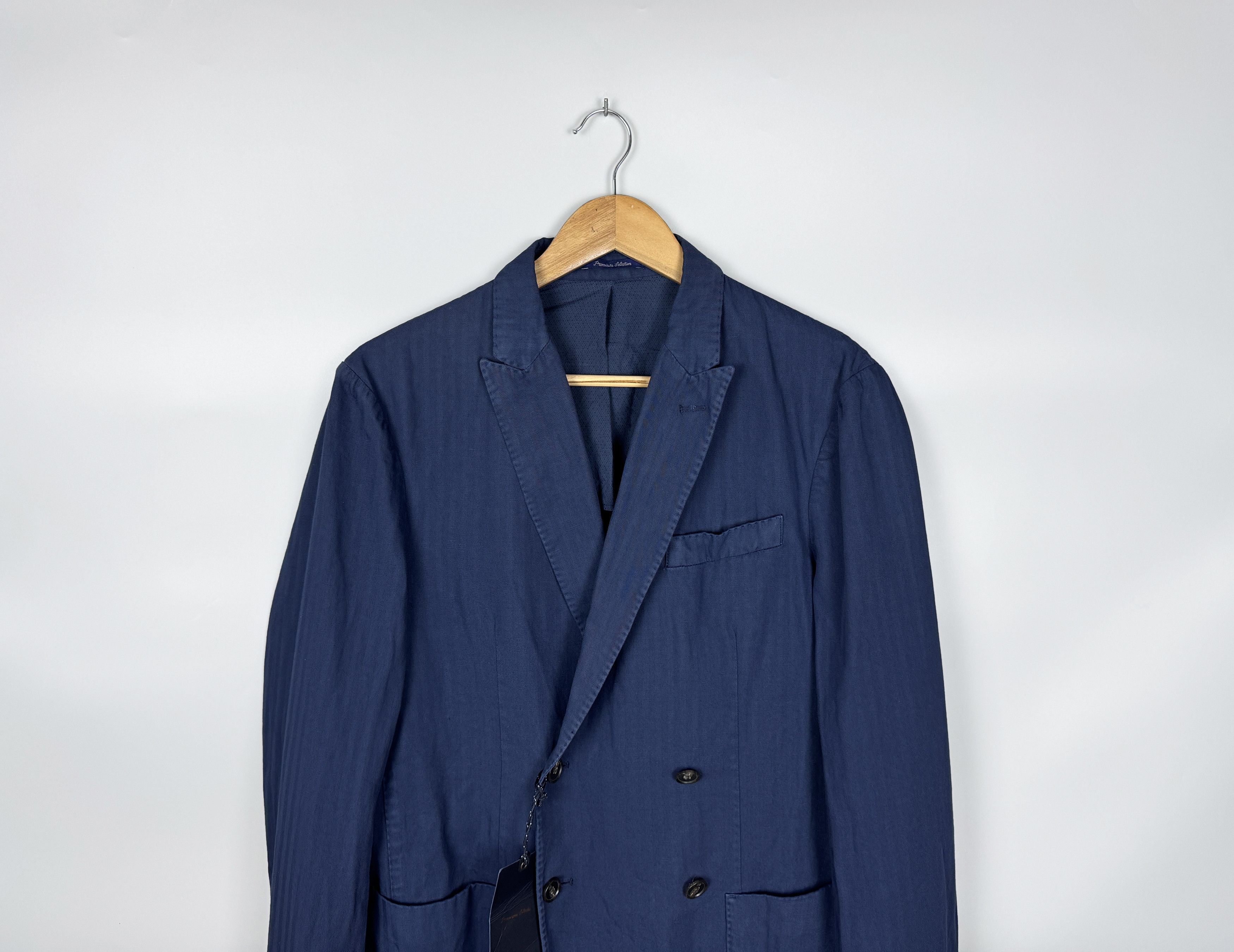 Scotch & Soda NWT RRP300$ Scotch Soda Linen Bouble Breasted Blazer Size 48 Size 38R - 2 Thumbnail