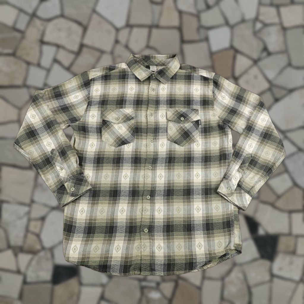 Hurley Hurley Shirt Mens Medium Gray Plaid Flannel Southwestern Button Up Skater Surfer Size US M / EU 48-50 / 2 - 1 Thumbnail