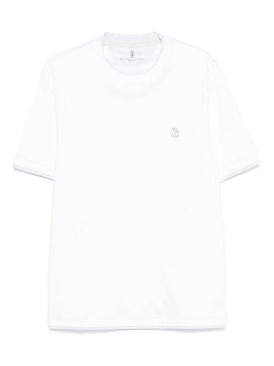 Brunello Cucinelli BRUNELLO CUCINELLI Men T-Shirts M0B137451G CW787 White Size US XL / EU 56 / 4 - 1 Thumbnail