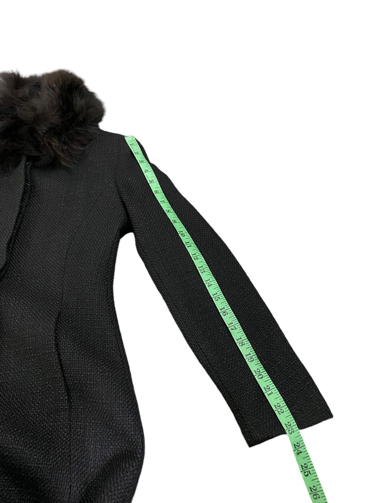 Versace × Versus Versace Vintage Versus Versace Fur Collar Long Button Jacket Size S / US 4 / IT 40 - 18 Thumbnail