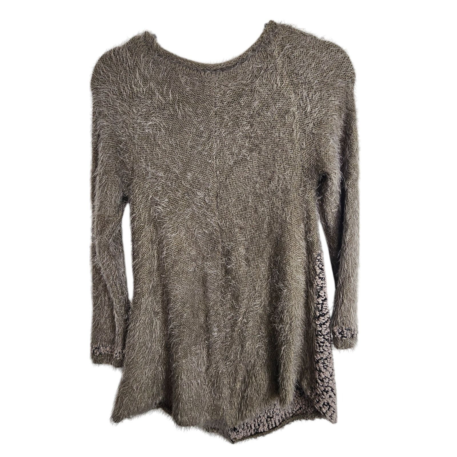 Pretty Green Vintage Pretty Angel Y2K Patchwork Wool Fuzzy Sweater XS Size XS / US 0-2 / IT 36-38 - 8 Thumbnail