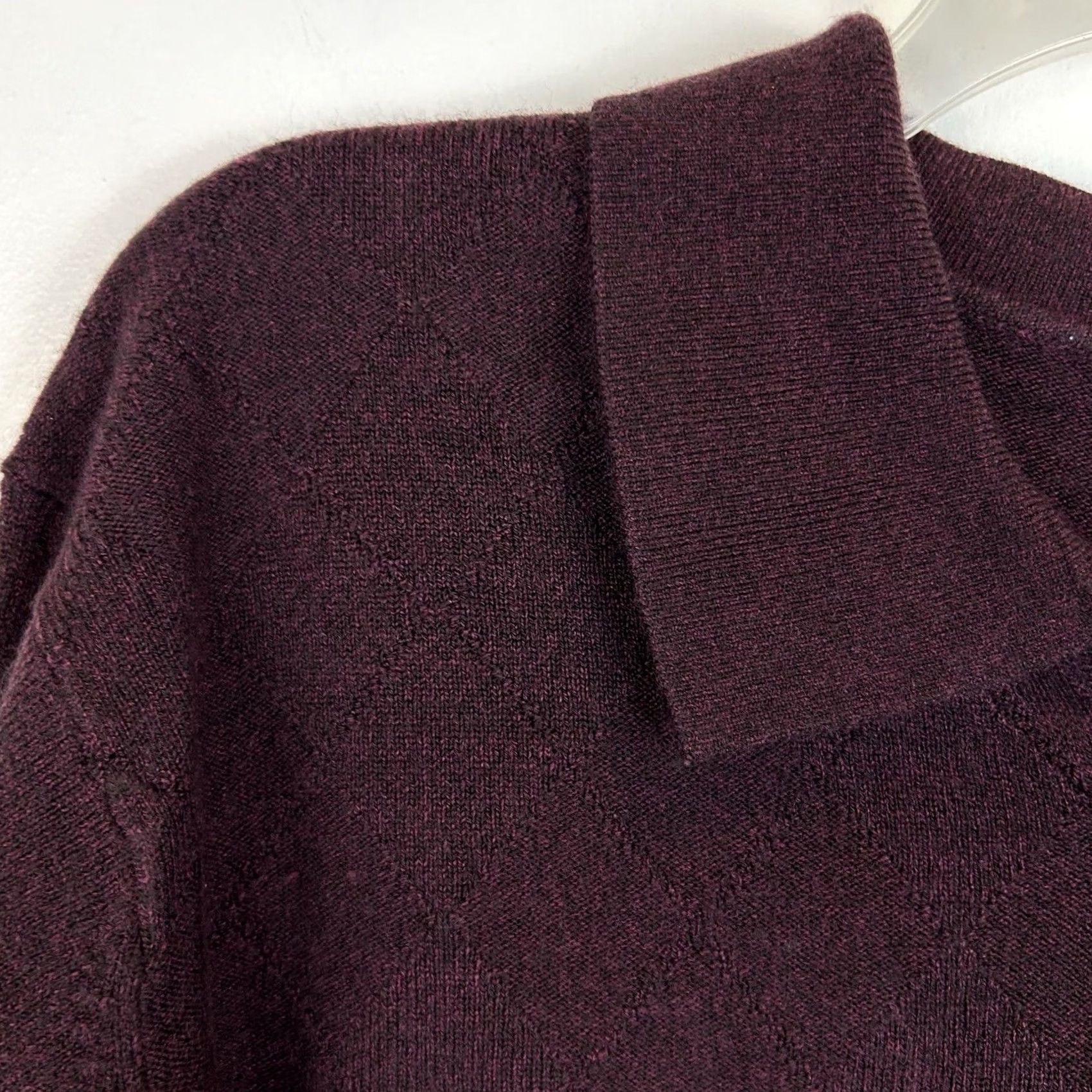 Haggar Haggar Collared Sweater Mens M Button Pullover Purple Knit New Regular Size US M / EU 48-50 / 2 - 3 Thumbnail