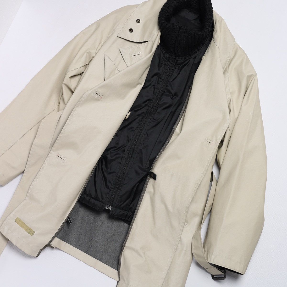 Left Hand Left Hand by Massimo Osti Thermo Joint Vintage Breasted Coat Size US S / EU 44-46 / 1 - 10 Thumbnail