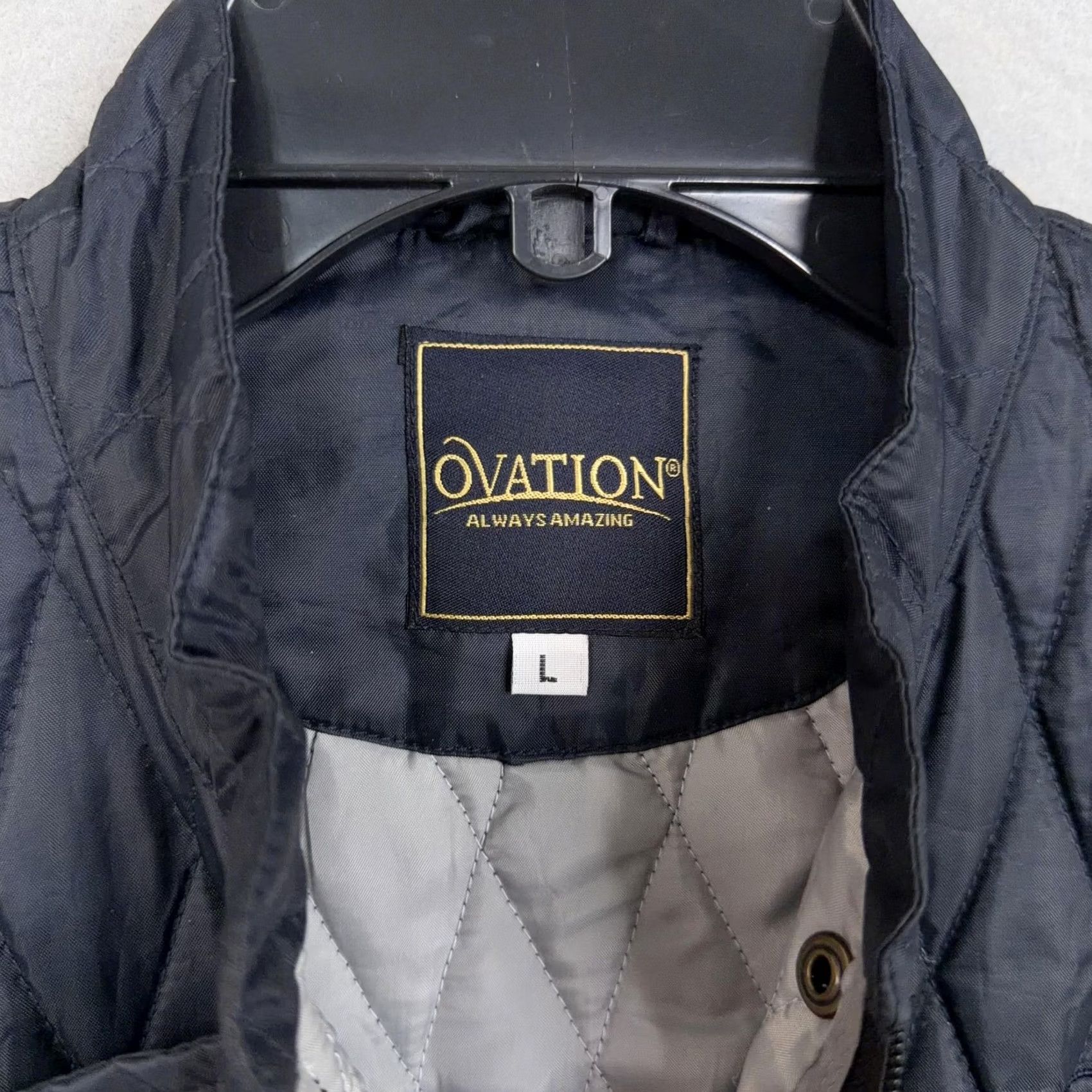 Vintage Ovation Vest Womens Large Blue Quilted Snap Front Equestrian Outdoor Gilet Size L / US 10 / IT 46 - 5 Thumbnail