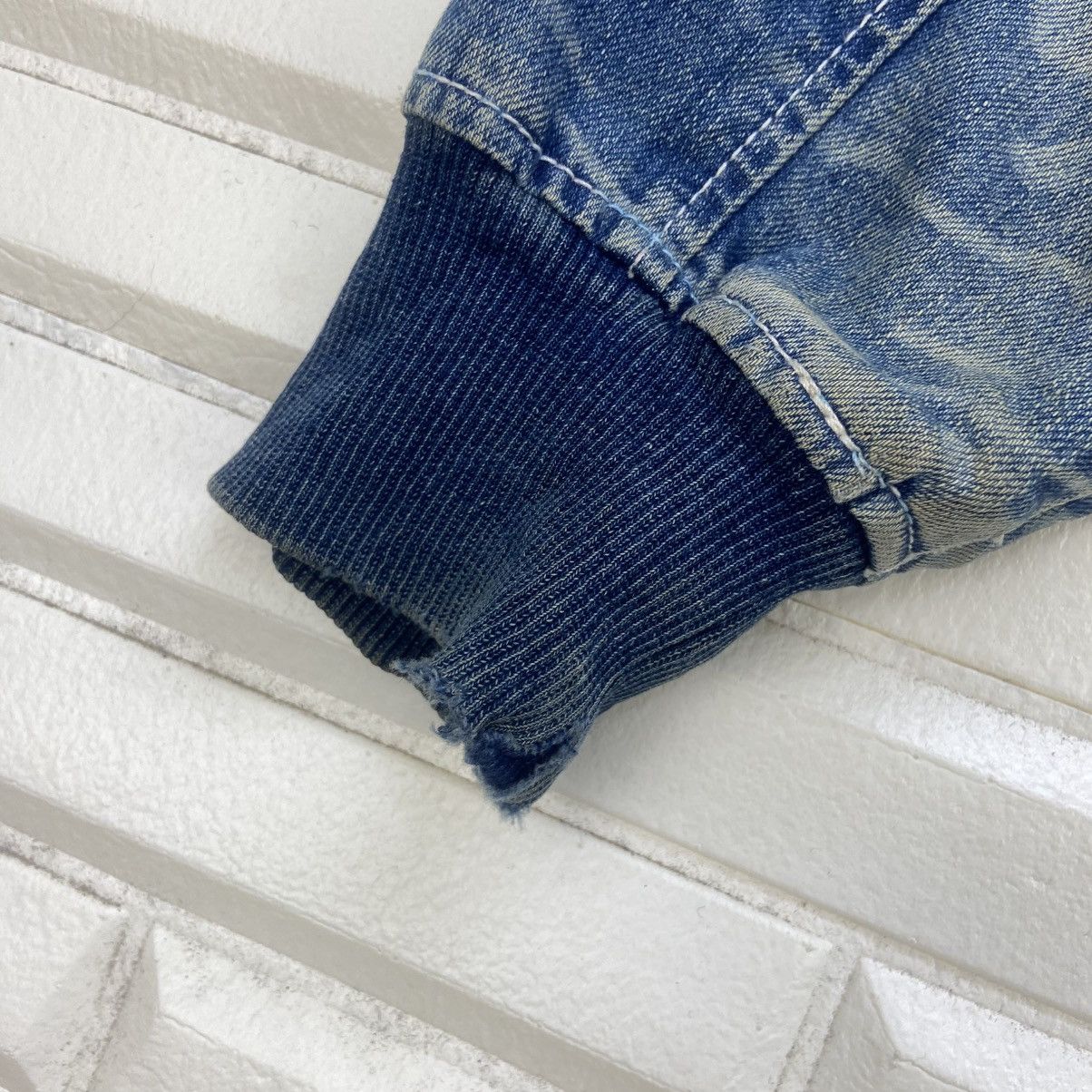 Japanese Brand Blue Story Street Fashion Native Soft Denim Bomber Style Size US S / EU 44-46 / 1 - 16 Thumbnail