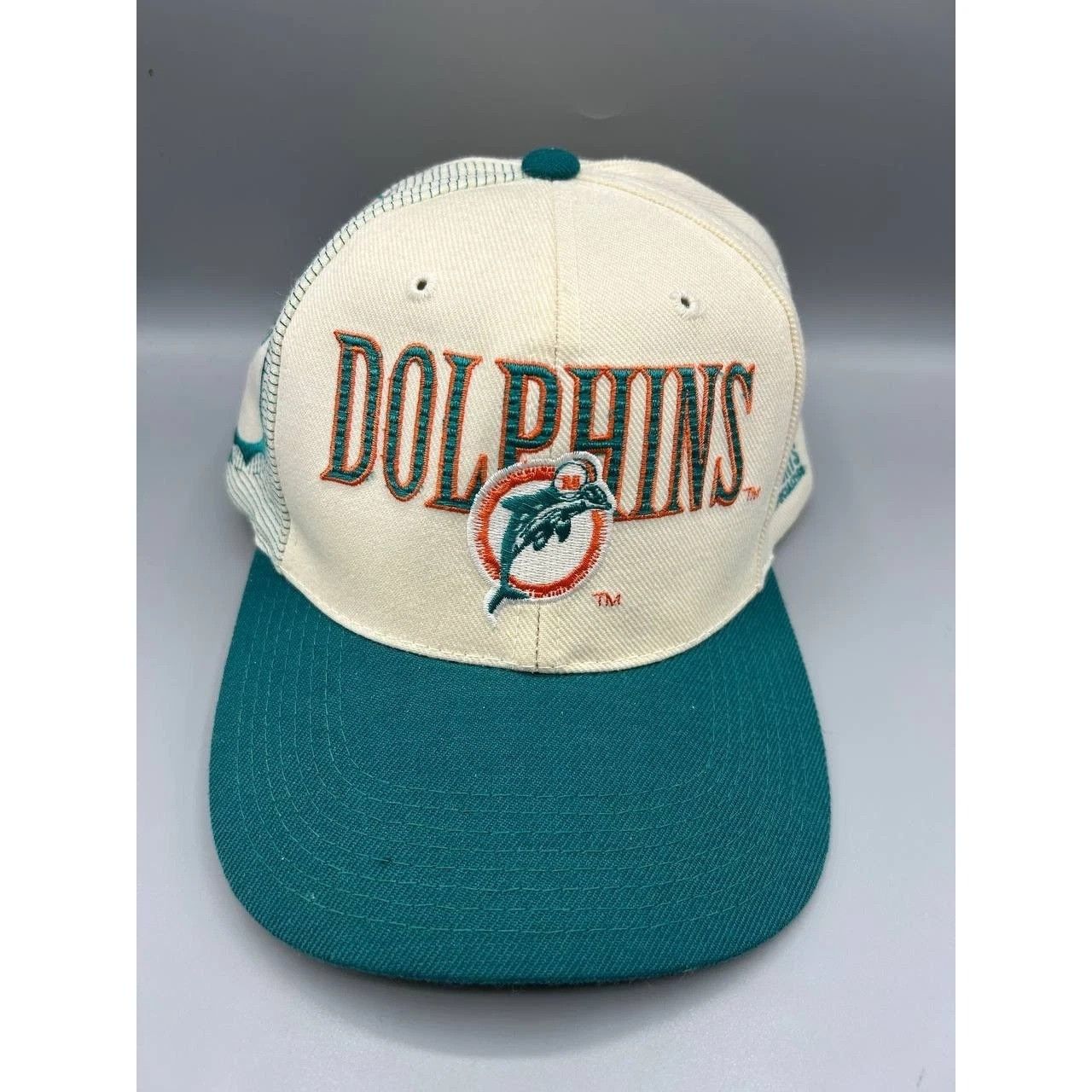 Sports Specialties Vintage Miami Dolphins Hat Men White Blue NFL Snap Back Cap Size ONE SIZE - 1 Thumbnail