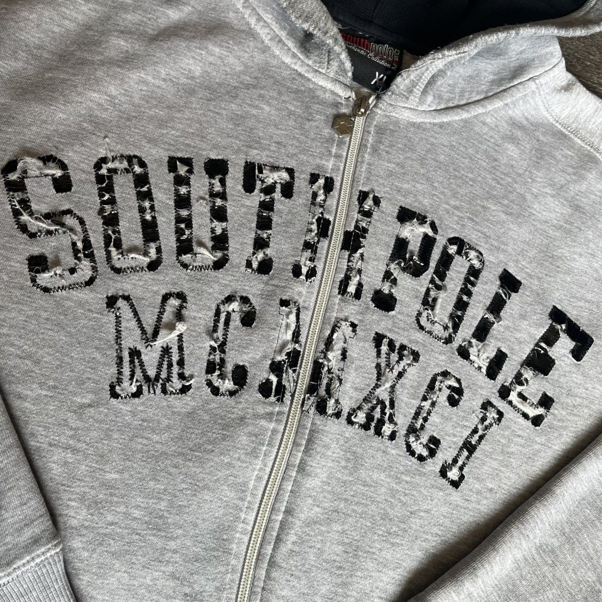 Southpole × Vintage Vintage 2000s South Pole Varsity Arch Logo Zip Up Hoodie Y2K Size US XL / EU 56 / 4 - 2 Thumbnail
