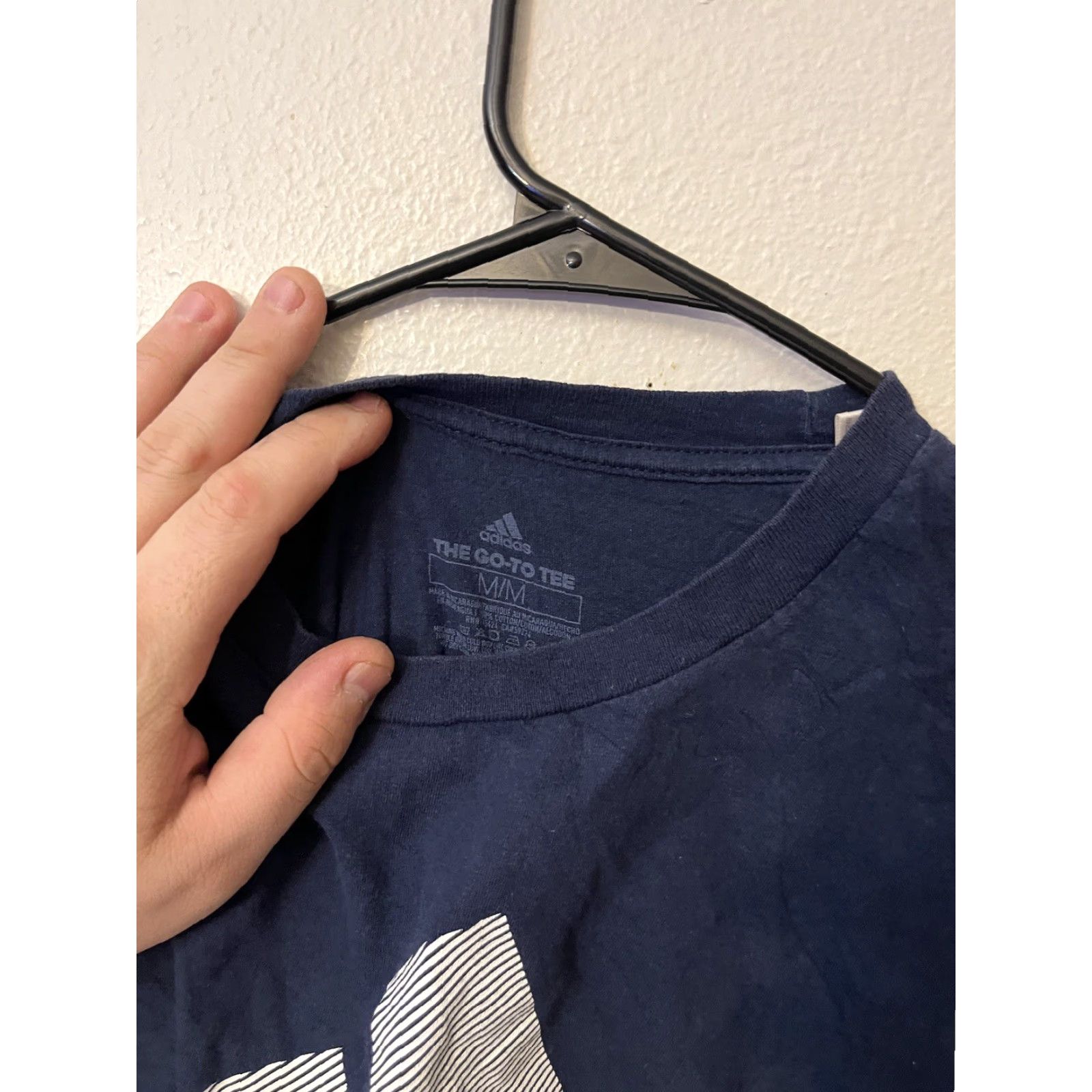 Adidas Adidas The Go-To Tee Shirt Adult Medium Blue Logo Athletic Mens Size US M / EU 48-50 / 2 - 2 Thumbnail
