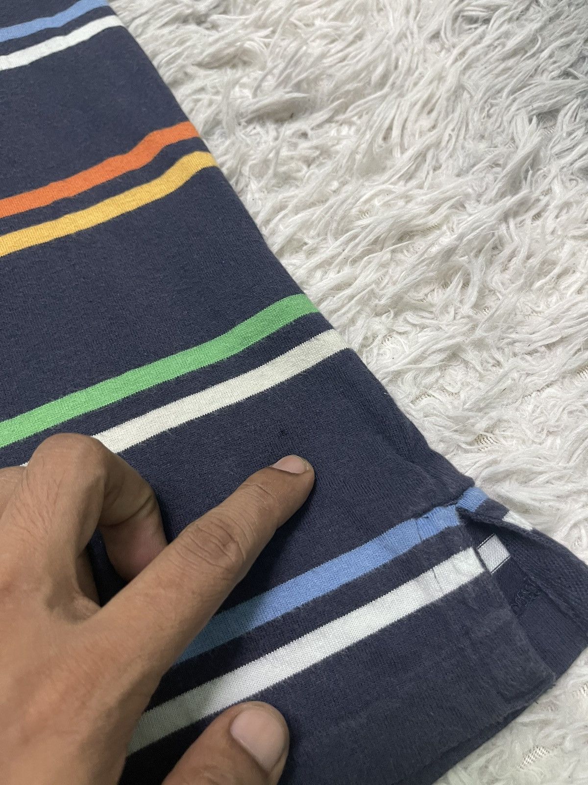 Japanese Brand × Levi's Vintage Clothing × Vintage 90s LEVIS STRIPES POLO SHIRT RARE DESIGN Size US M / EU 48-50 / 2 - 5 Thumbnail