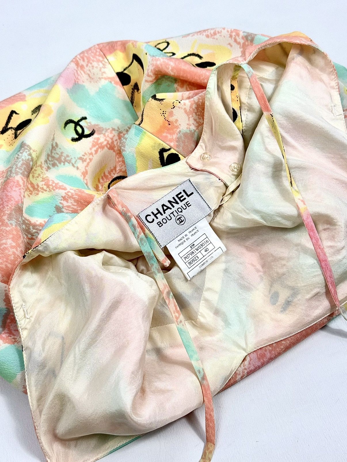 Chanel Chanel - Karl Lagerfeld - SS/97 - Floral - Silk - Slip Dress Size S / US 4 / IT 40 - 22 Thumbnail