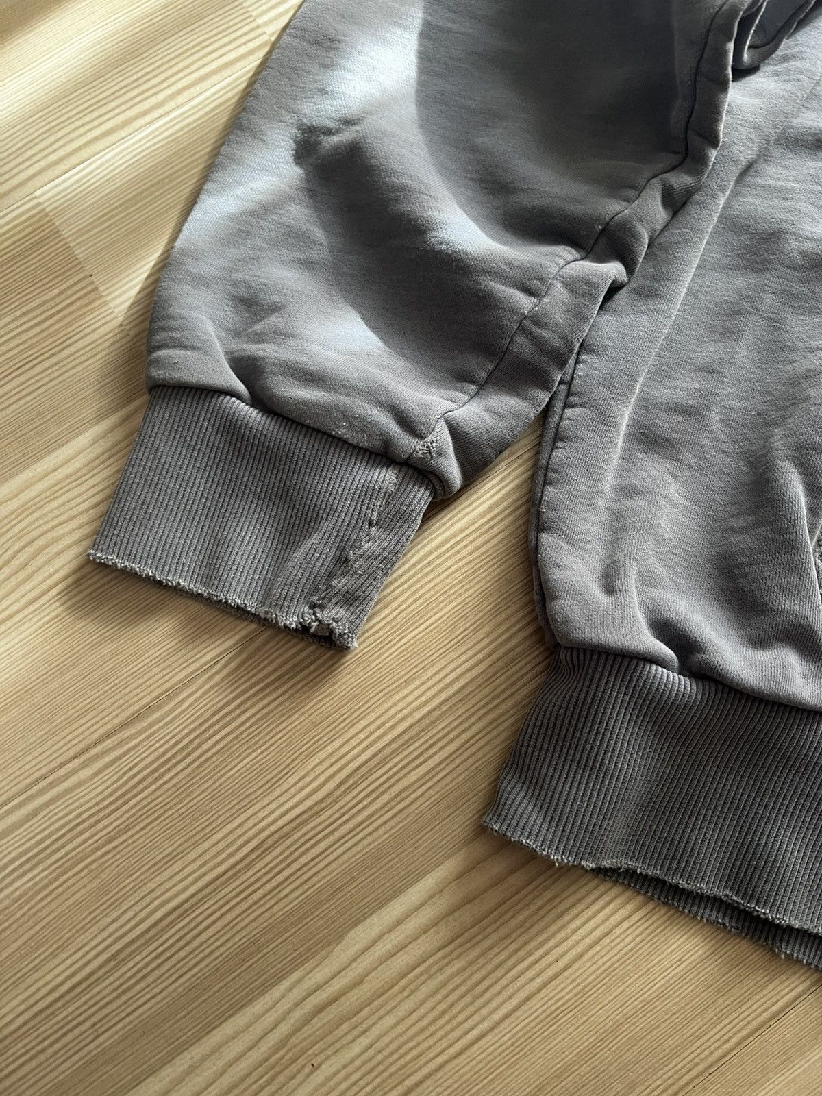 Diesel Crazy Distressed Diesel Gray Hoodie Big Logo Y2K Size US M / EU 48-50 / 2 - 3 Thumbnail
