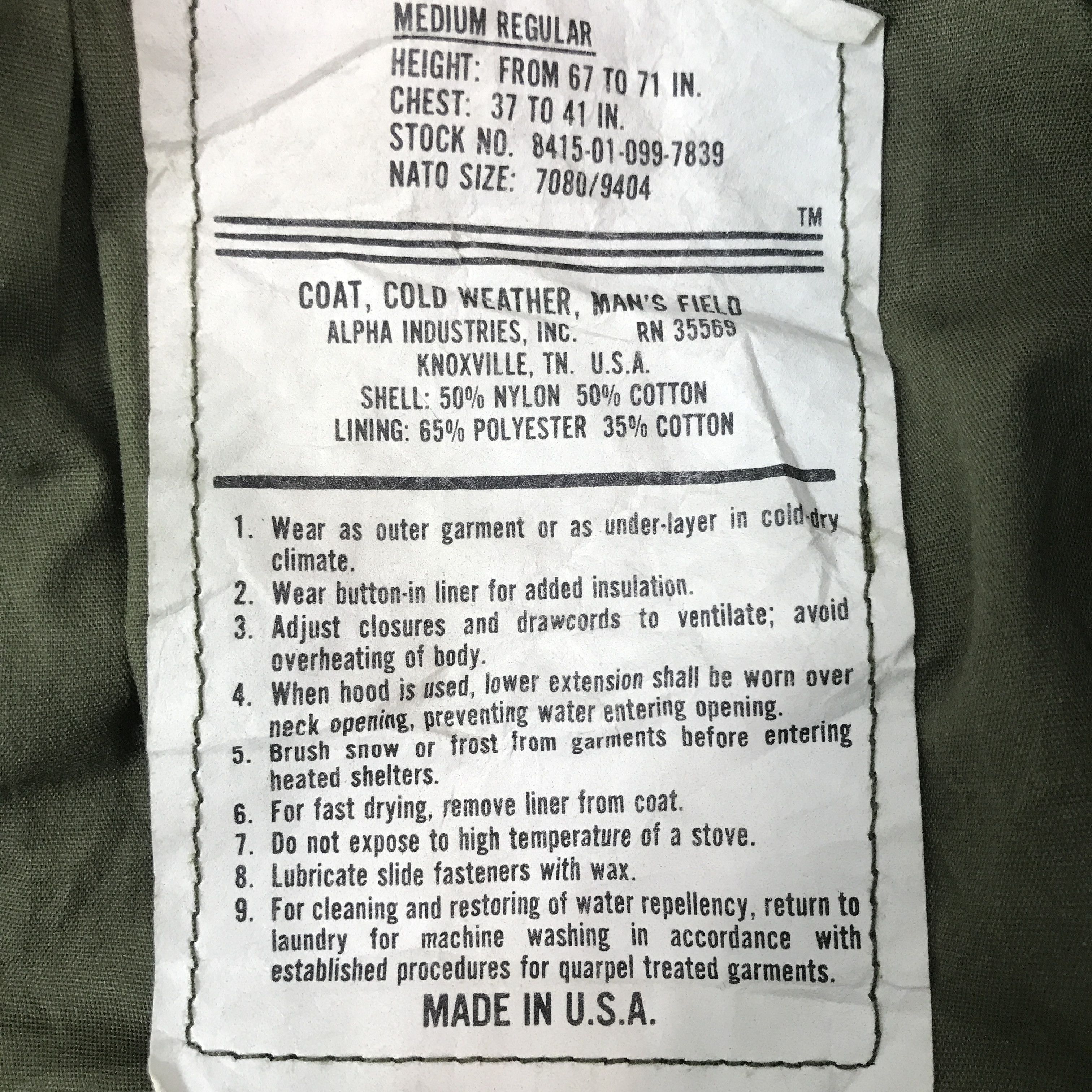 Alpha Industries Alpha industries Military Style jacket Size US M / EU 48-50 / 2 - 13 Thumbnail