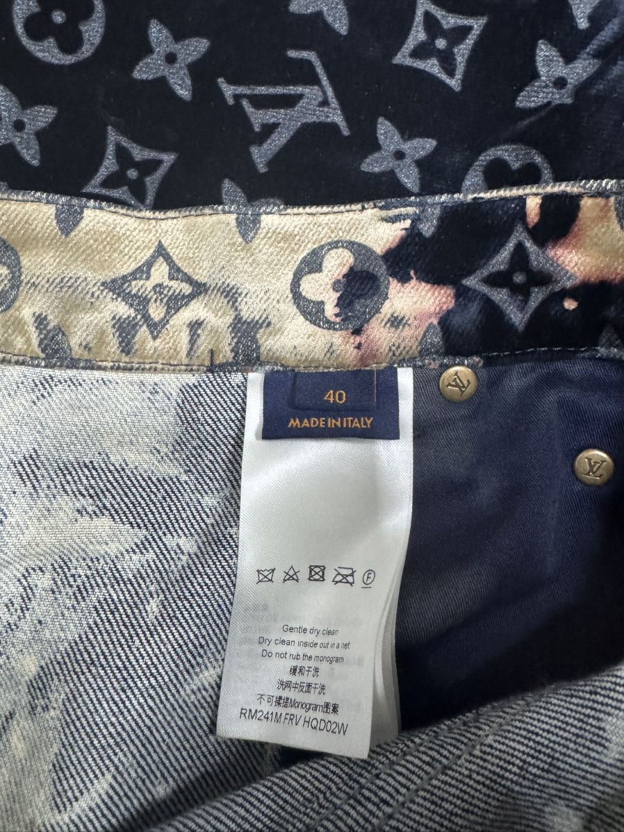 Louis Vuitton Louis Vuitton Monogram Bleached Denim Pants Size US 40 / EU 56 - 4 Thumbnail
