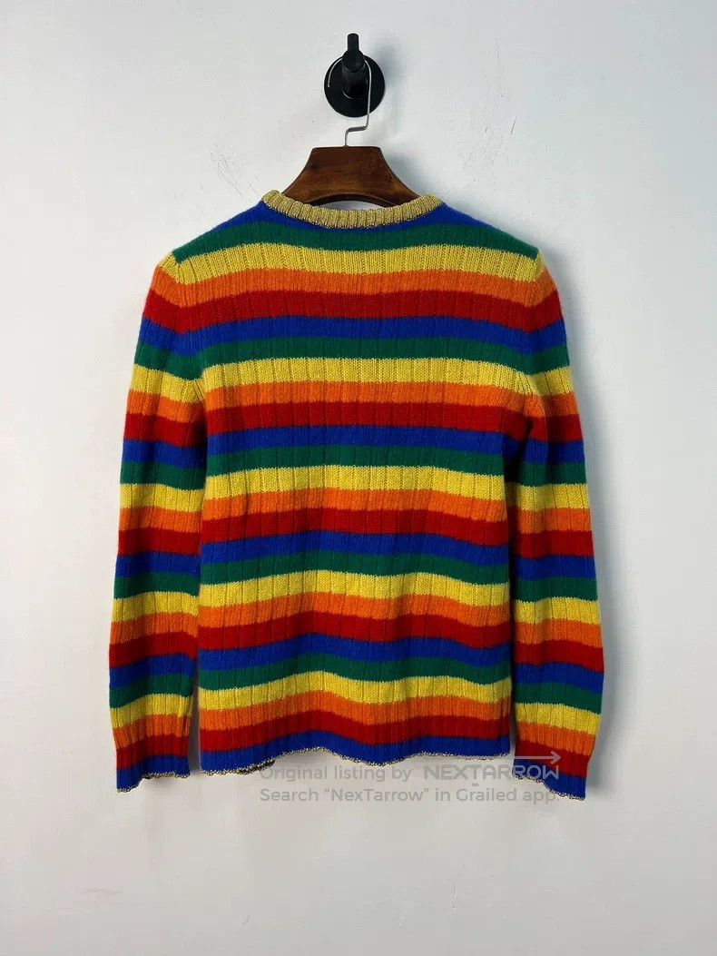 Gucci Gucci Bear rainbow wool knitted sweater Size US S / EU 44-46 / 1 - 2 Thumbnail