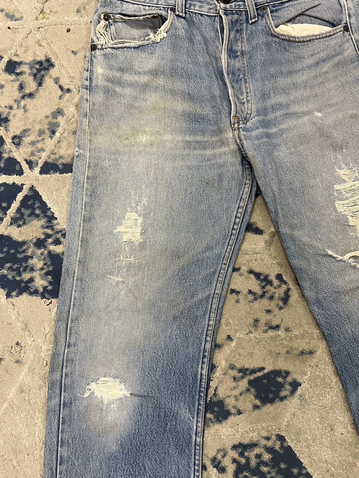 Levi's Vintage Levis Button 653 Made in Usa Distressed Denim Jeans Size US 30 / EU 46 - 4 Thumbnail