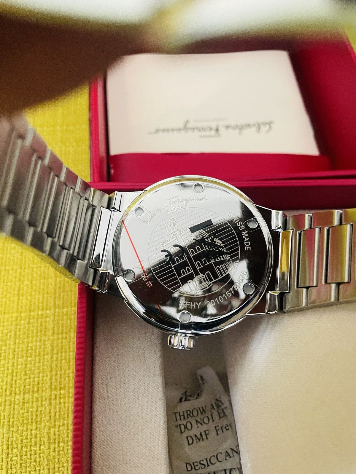 Salvatore Ferragamo Salvatore Ferragamo Silver Men's Steel Bracelet Watch Size ONE SIZE - 3 Thumbnail
