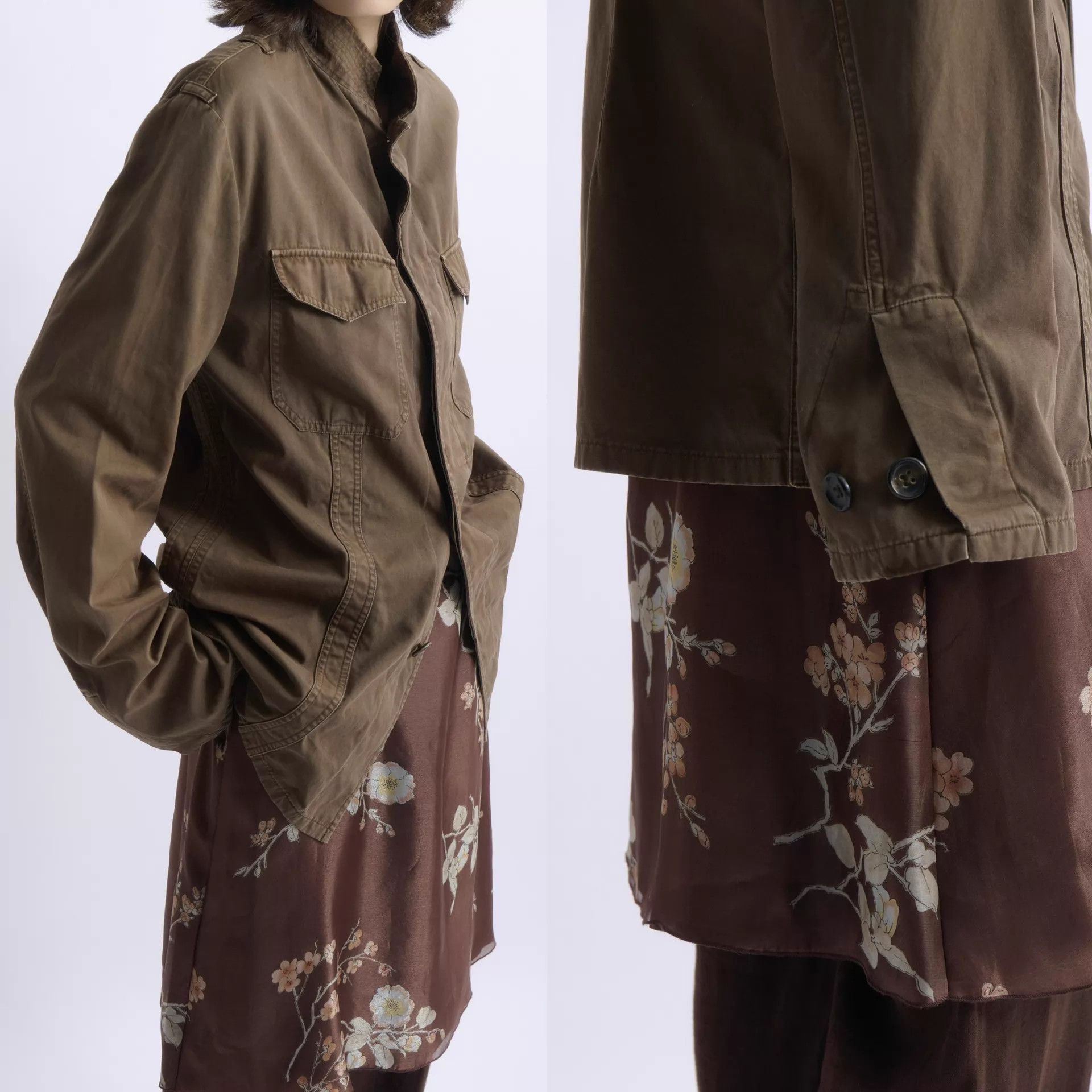 Jil Sander JIL SANDER by Raf Simons Brown Military Unisex Jacket Size US S / EU 44-46 / 1 - 4 Thumbnail