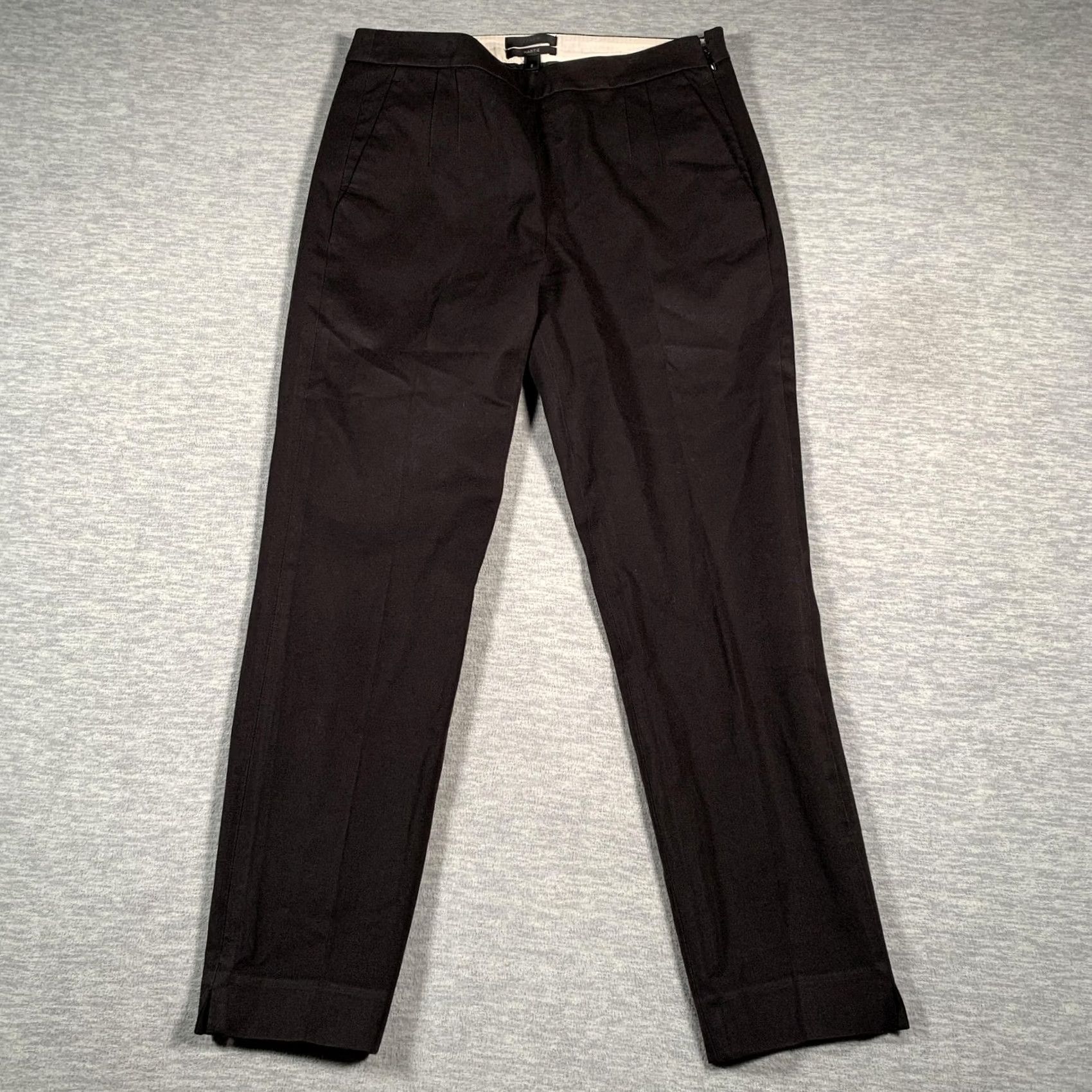J.Crew J.Crew Pants Womens 2 Black Martie Bi-Stretch Slim Ankle Side Zip Work Dressy Size 26" / US 2 / IT 38 - 2 Thumbnail