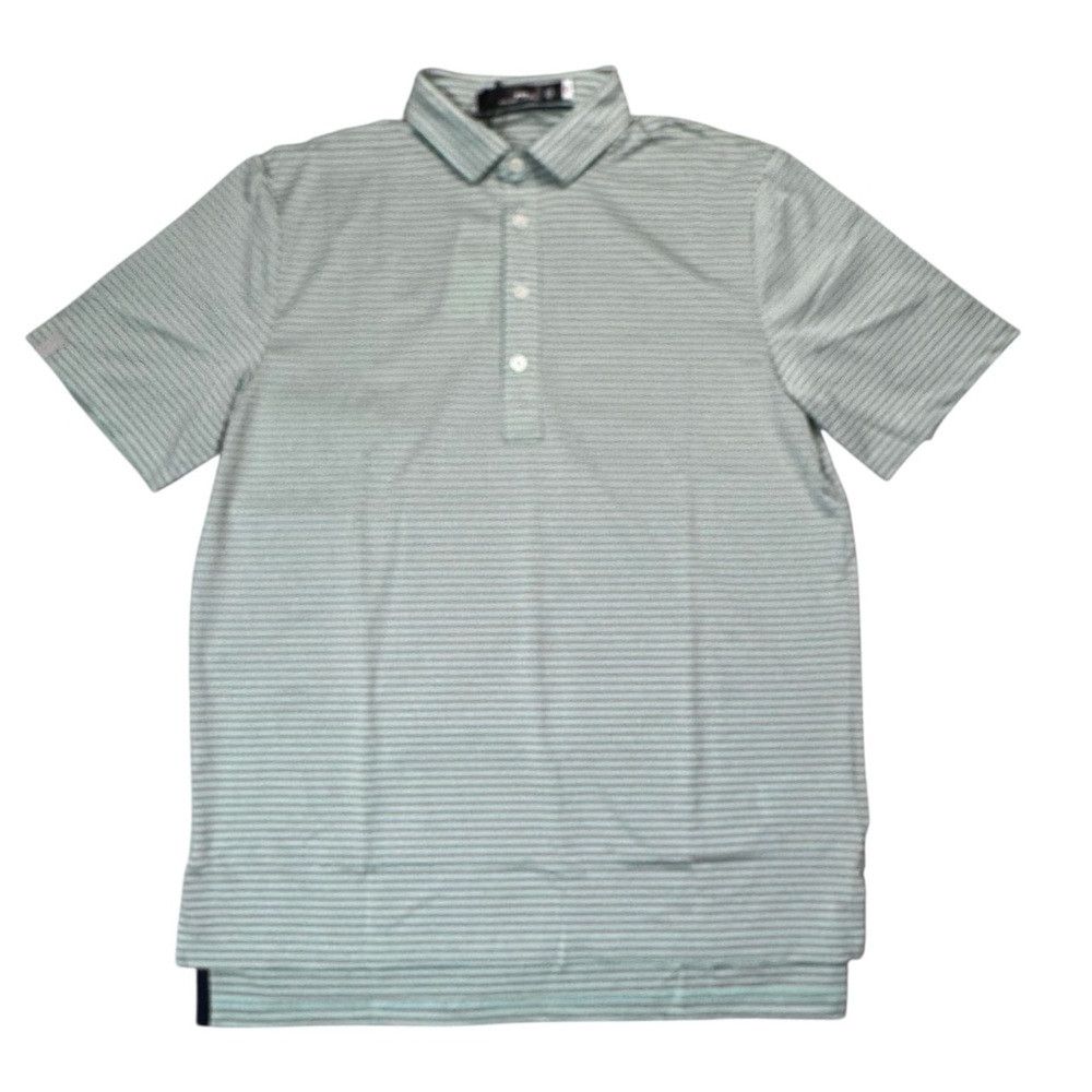 RLX Ralph Lauren NWt New $95 RLX Ralph Lauren Golf Green Grey Stripe Polo Sh Size US L / EU 52-54 / 3 - 3 Thumbnail