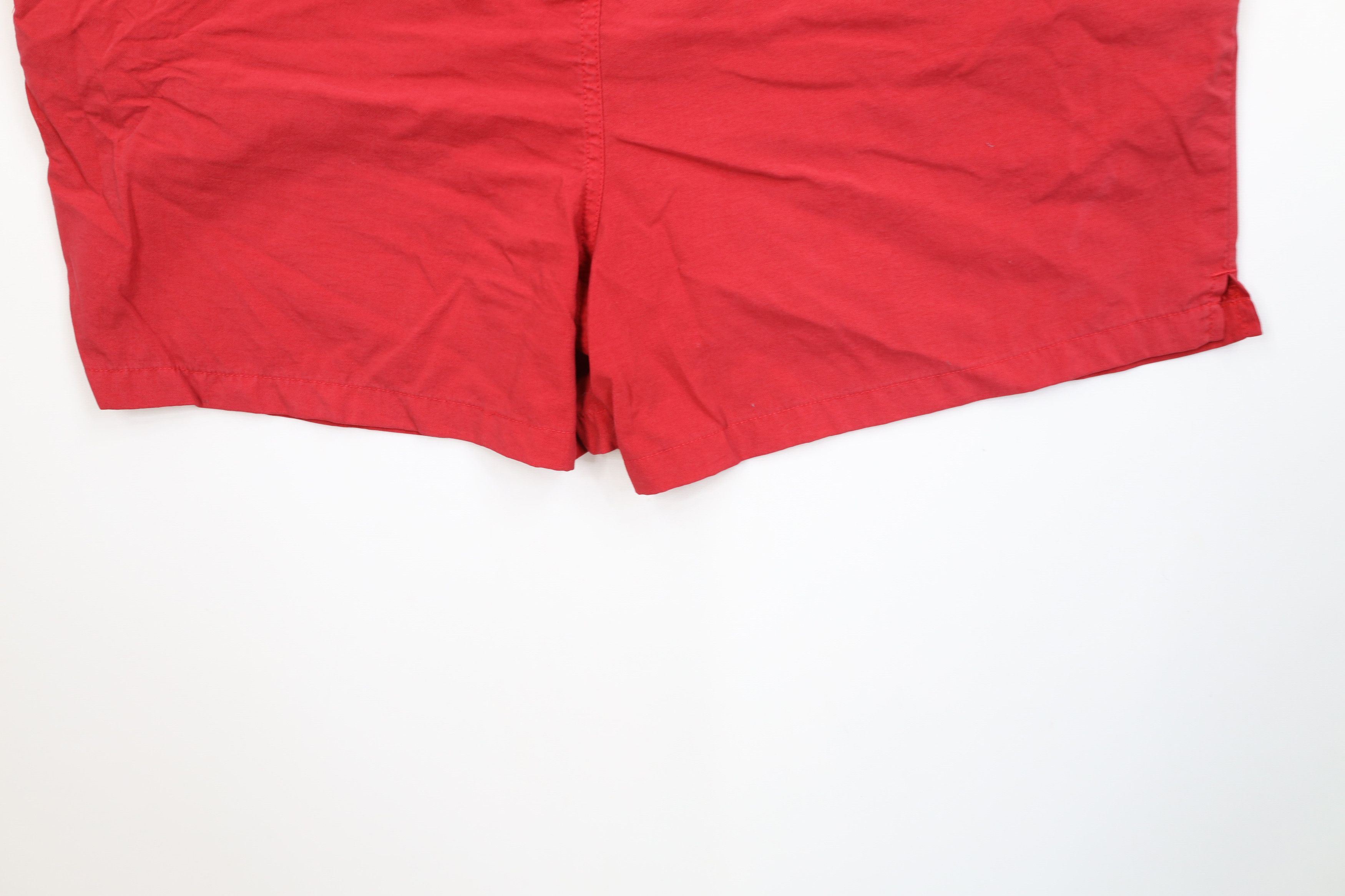 Nautica Vintage 90s Nautica Competition Above Knee Shorts Red Size US 36 / EU 52 - 14 Thumbnail