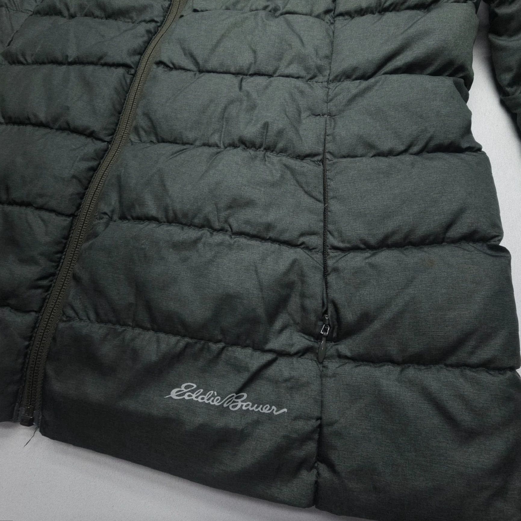Eddie Bauer VINTAGE Eddie Bauer EB650 Goose Down Puffer Womens Large Green Jacket Size L / US 10 / IT 46 - 3 Thumbnail