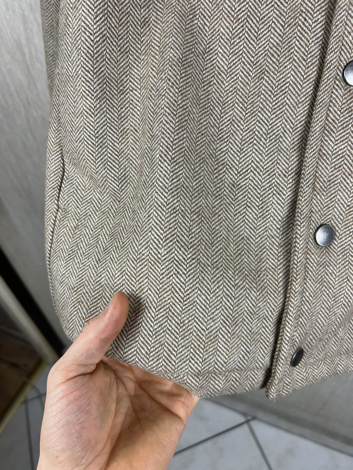 Holzweiler Holzweiler gabo shirt jacket sand wool herringbone button up Size US S / EU 44-46 / 1 - 11 Thumbnail