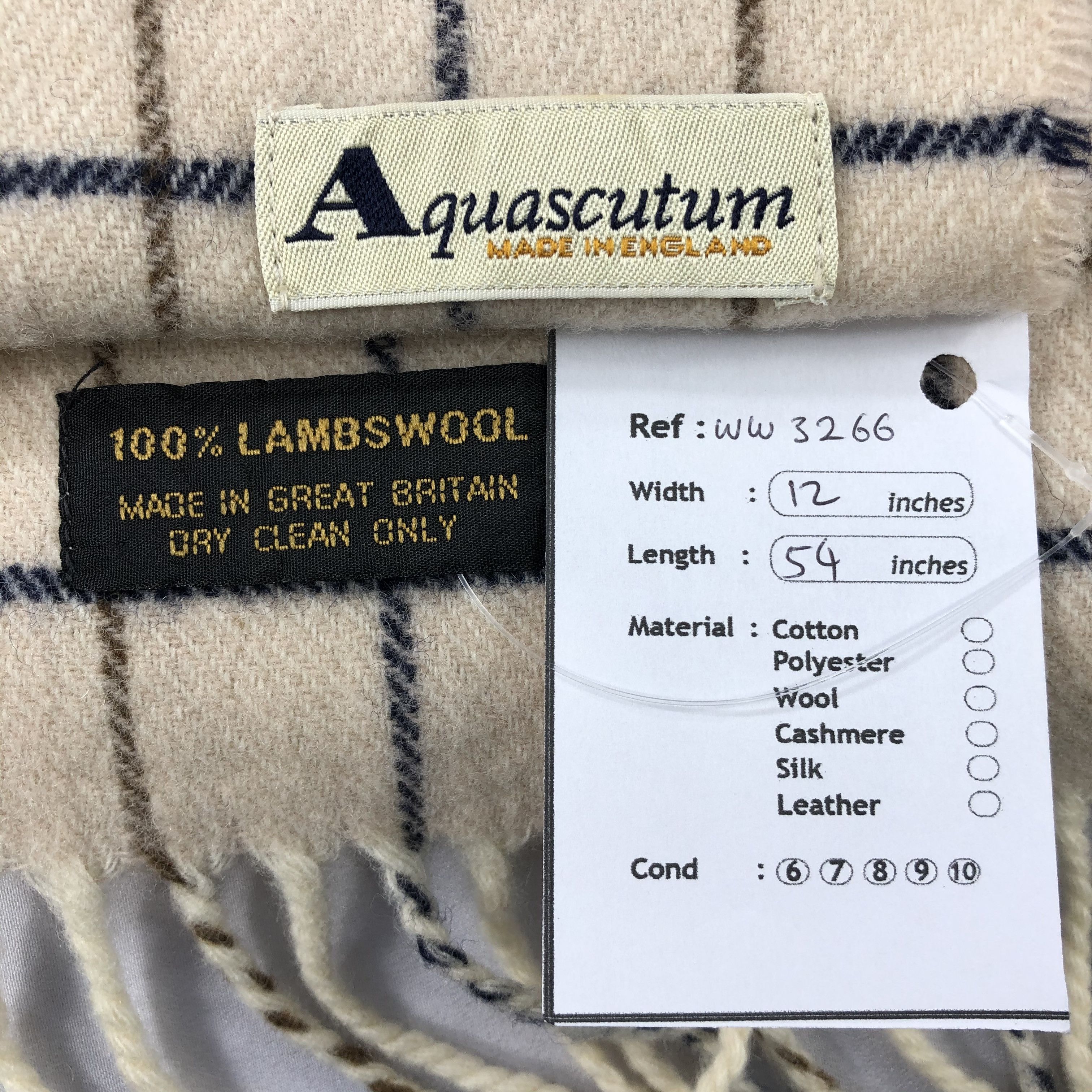 Aquascutum Vintage Aquascutum Scarf - WW3266 Size ONE SIZE - 4 Thumbnail