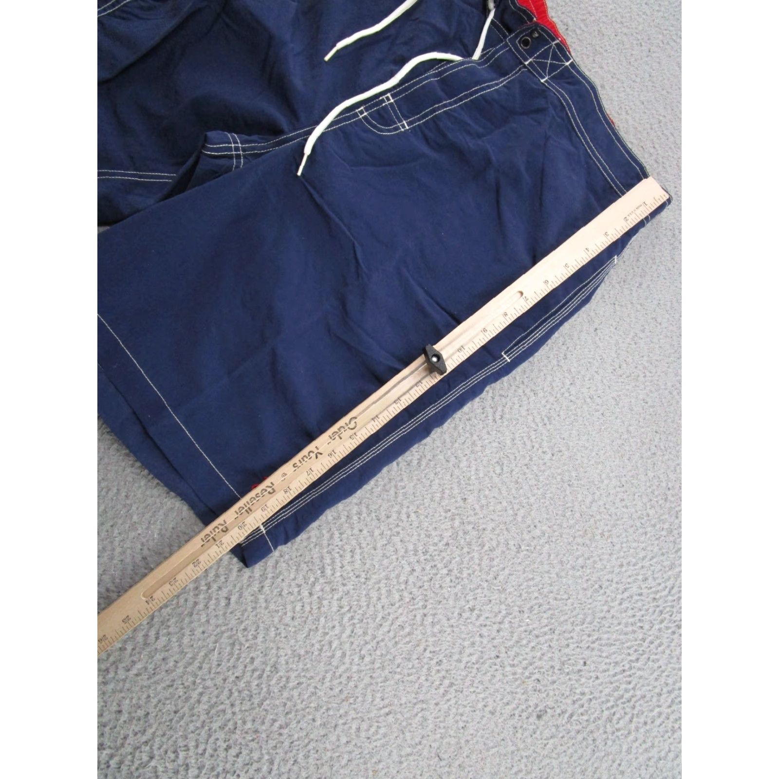 Polo Ralph Lauren VINTAGE Polo Ralph Lauren Swim Trunks Board Shorts Mens L Blue Navy Blue Poly Blend Drawstring Pockets Quick Dry Logo Beach Size US L / EU 52-54 / 3 - 6 Thumbnail