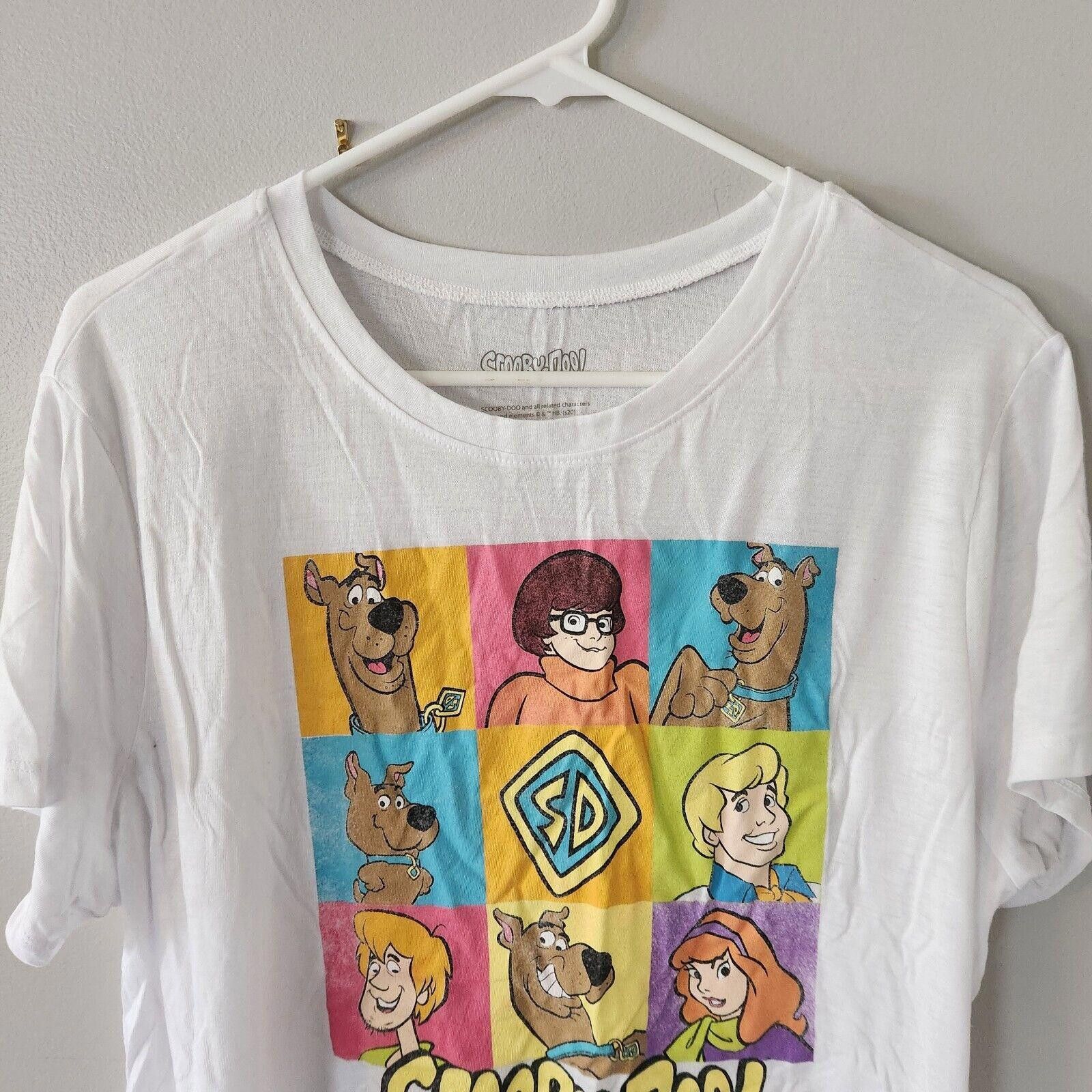 Warner Bros Womens Scooby Doo Short Sleeve Tshirt White Size 3XL Size 3XL / US 20-22 - 2 Thumbnail