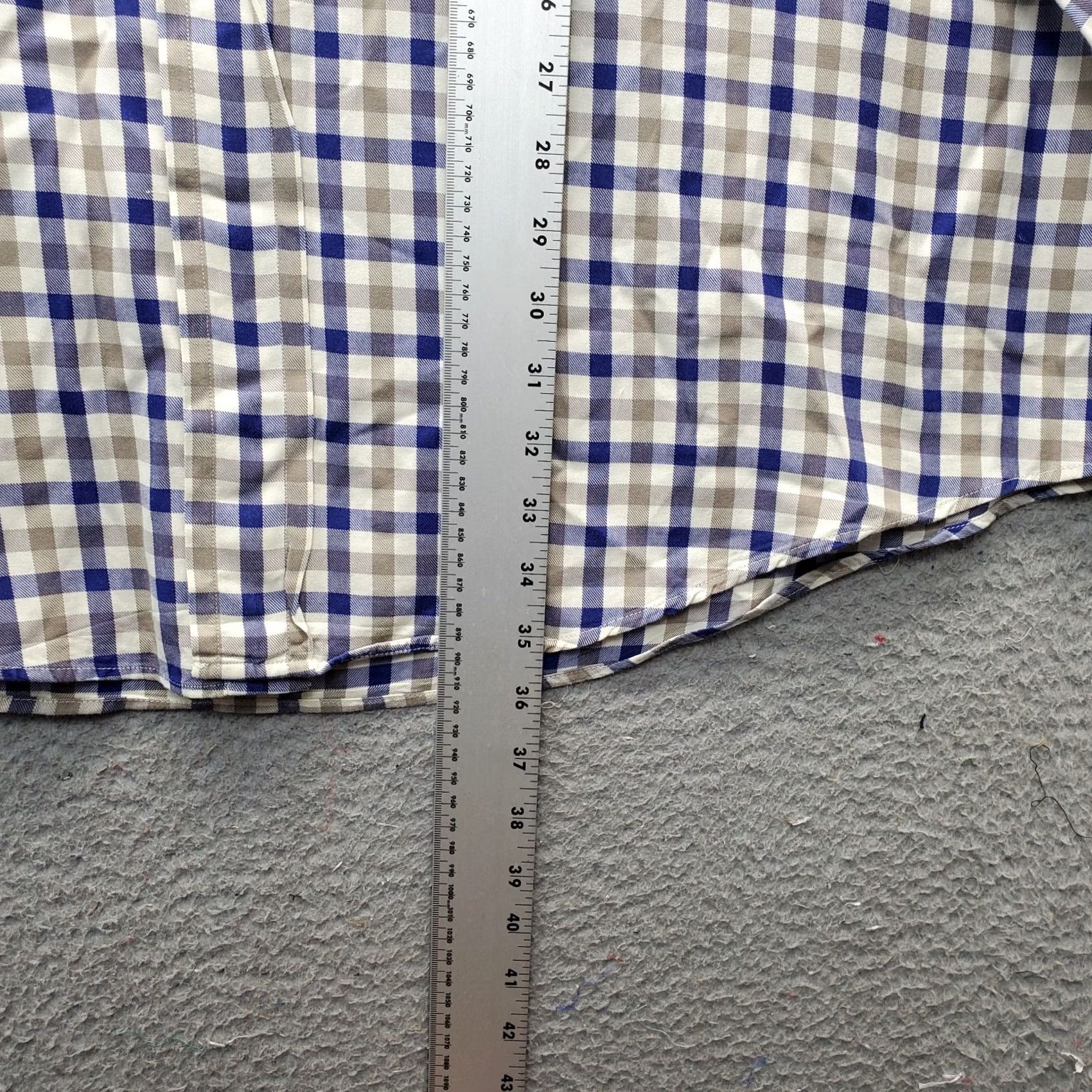 Faconnable Façonnable Shirt Men 2XL Multi Check Relaxed Button-Down Chest Pocket Collar Shirt Size US XXL / EU 58 / 5 - 3 Thumbnail