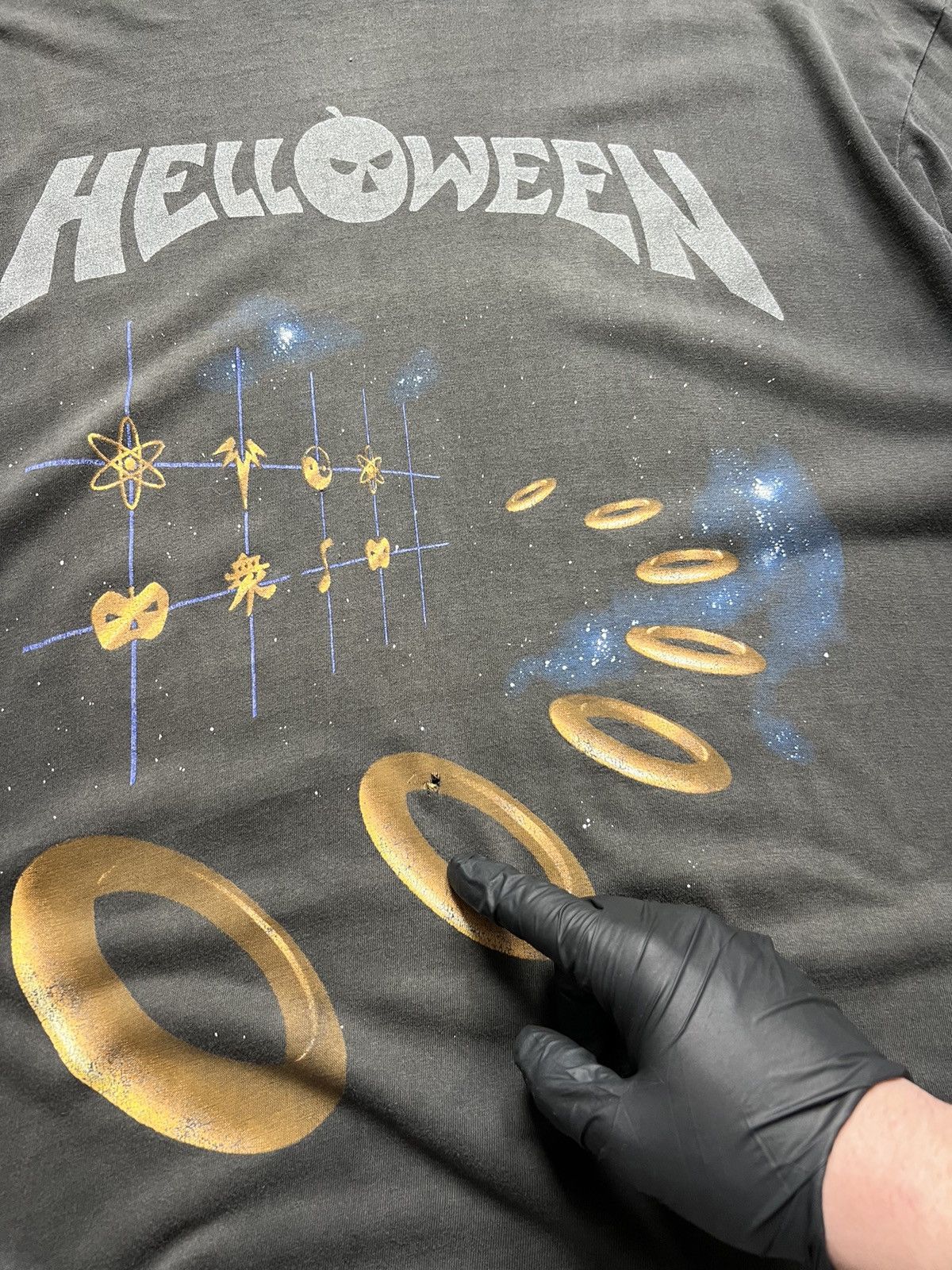 Band Tees × Vintage Rare Vintage Helloween 1994/95 Master Ring World TourT-Shirt Size US M / EU 48-50 / 2 - 7 Thumbnail