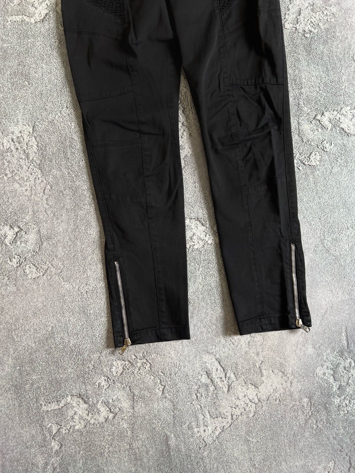 Pierre Balmain Pierre Balmain Womens Black Skinny Moto Denim Jeans Pants 26 Size 27" / US 4 / IT 40 - 2 Thumbnail