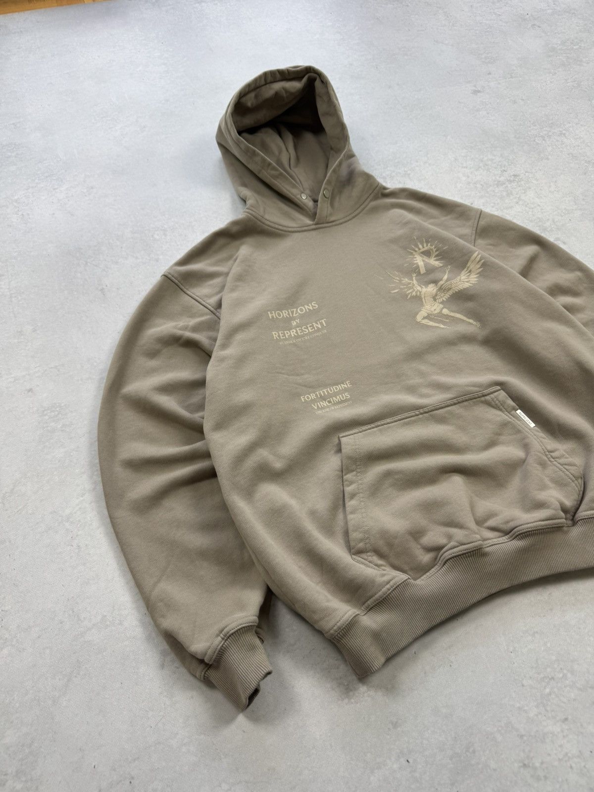 Represent Clo. Represent by Endurace Wecoquer Beige Baggy Hoodie Size US S / EU 44-46 / 1 - 6 Thumbnail