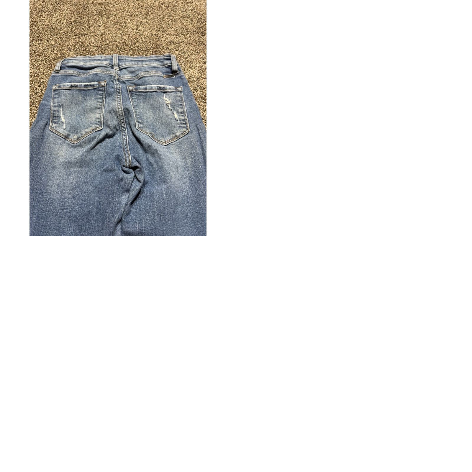 Vintage Kancan Skinny Jeans Size 26 Blue Denim Button Fly Stretch Regular Women’s Pants 5-Pocket Size 26" / US 2 / IT 38 - 9 Thumbnail