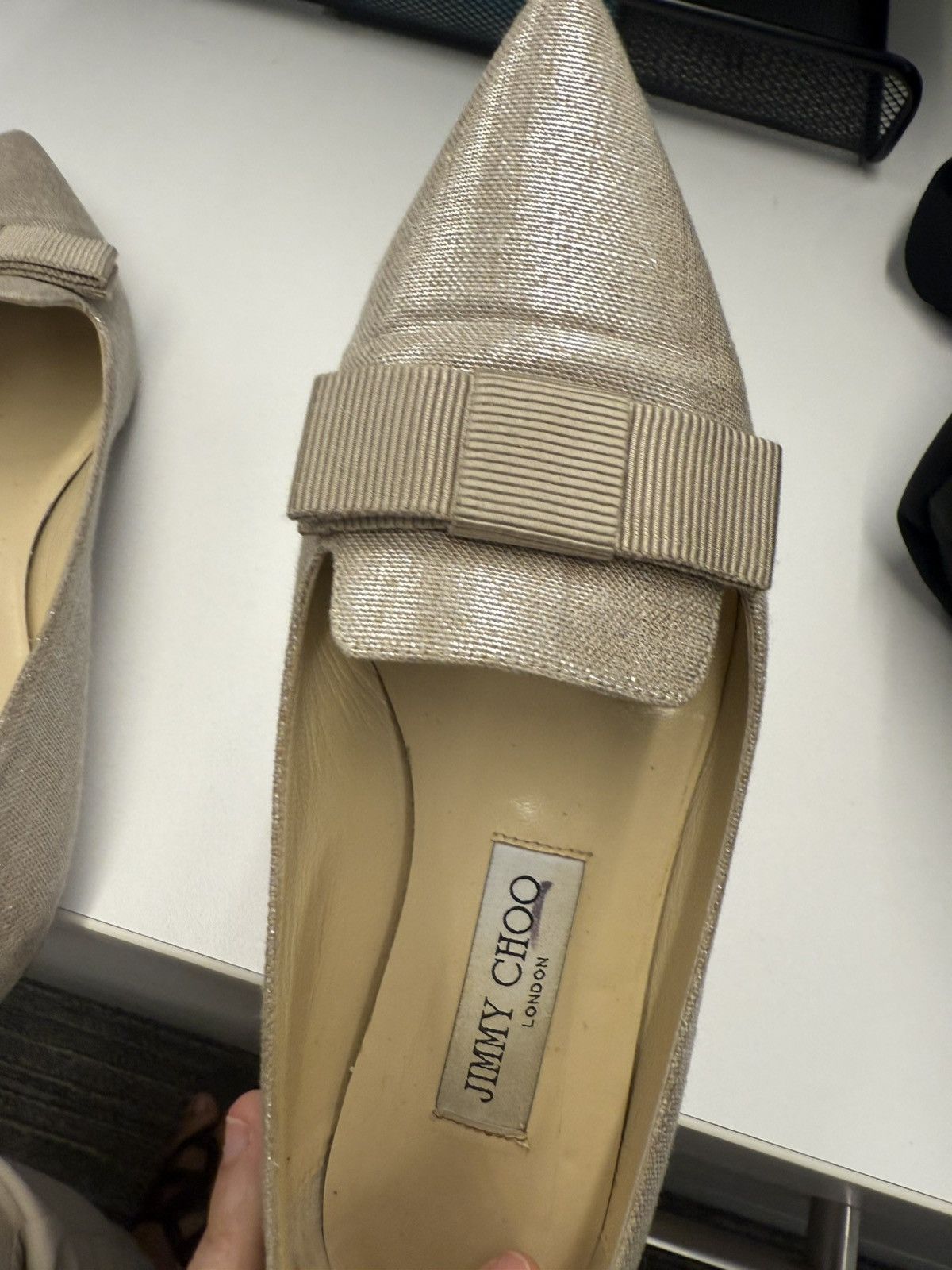 Jimmy Choo Jimmy choo women flat with bow Size US 7 / IT 37 - 13 Thumbnail
