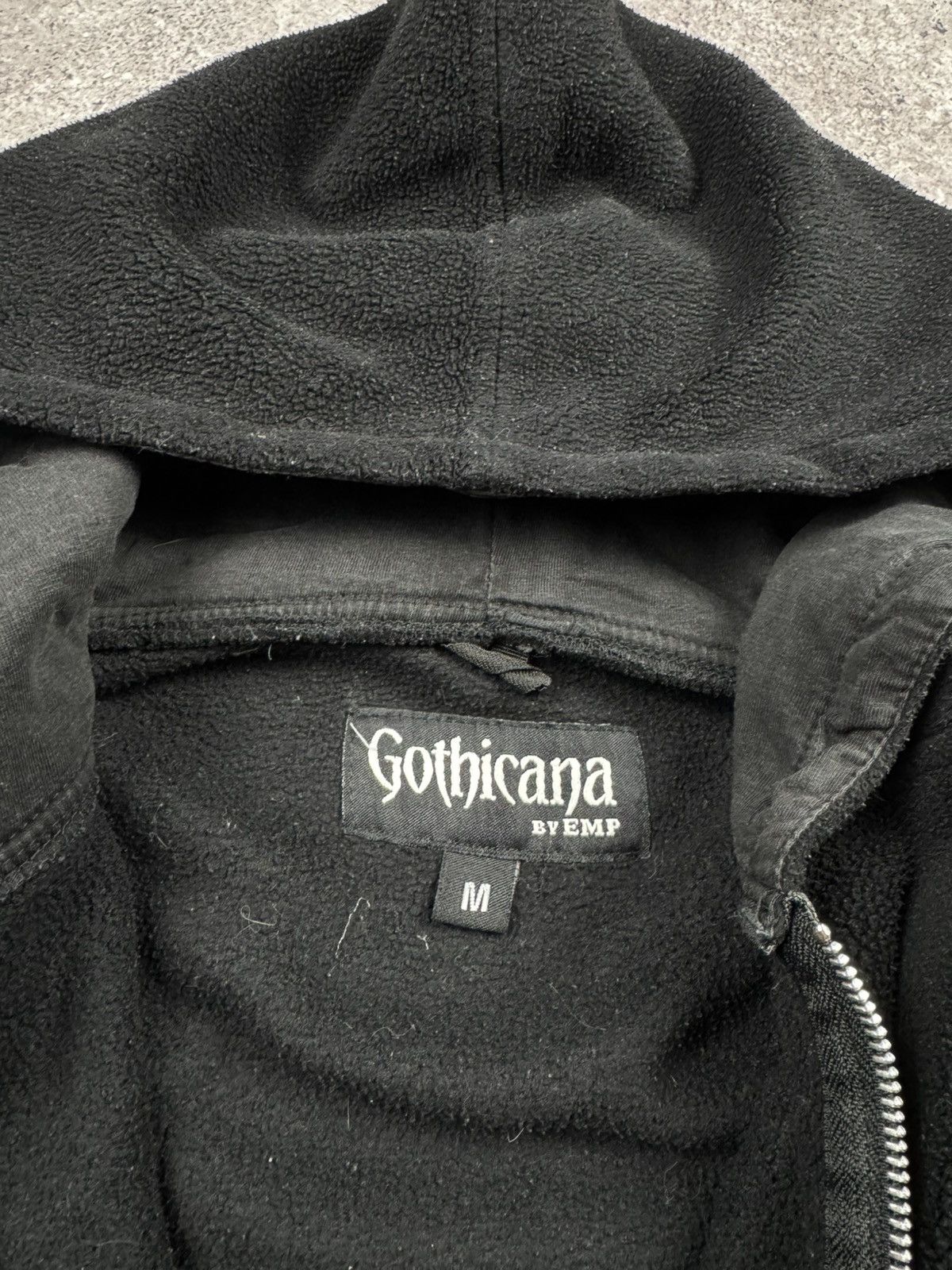 Japanese Brand Vintage Gothicana Fleece distressed punk gothic zip hoodie Size US L / EU 52-54 / 3 - 4 Thumbnail