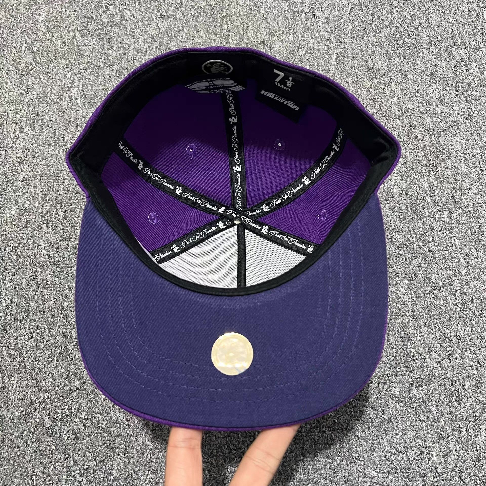 HELLSTAR Hellstar Classic Embroidered Flat Brim Baseball Cap Q7 Size ONE SIZE - 6 Thumbnail
