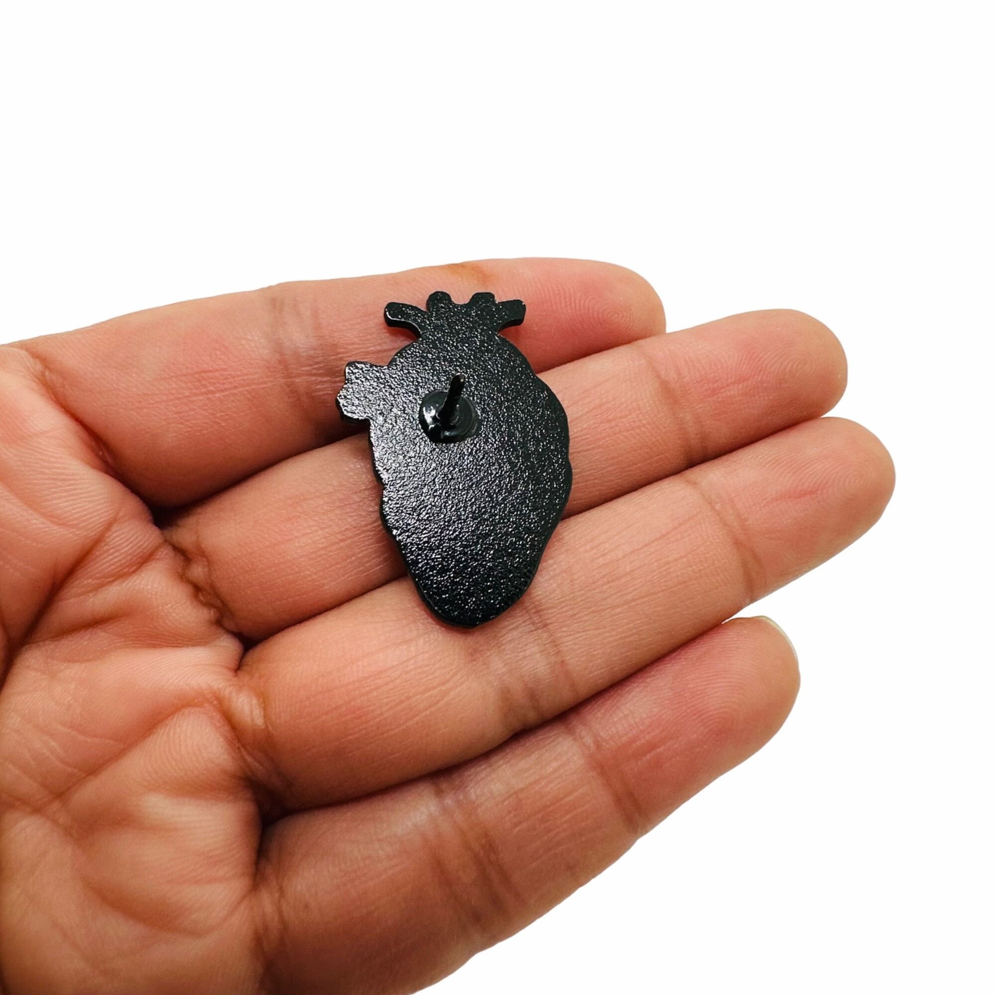 Other 🤩Anatomical Heart Shaped Pin Badges Vangoh Starry Night Gif Size ONE SIZE - 3 Thumbnail