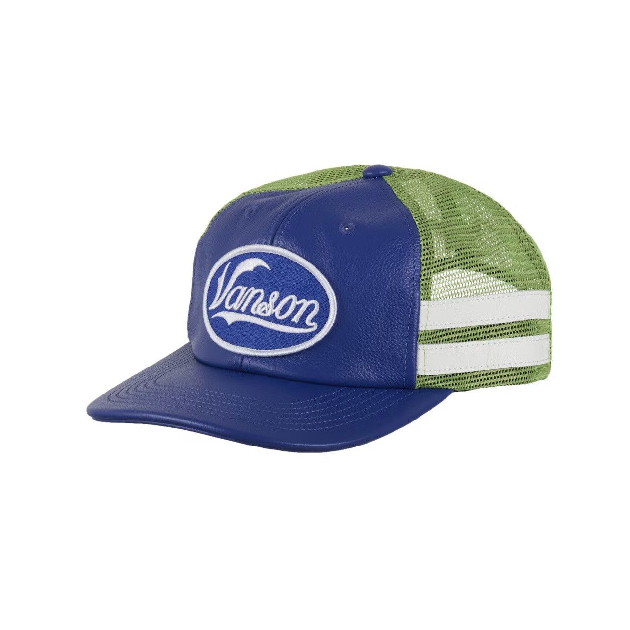 Supreme Vanson Leathers Mesh Back 6-panel Blue Hat size: OS