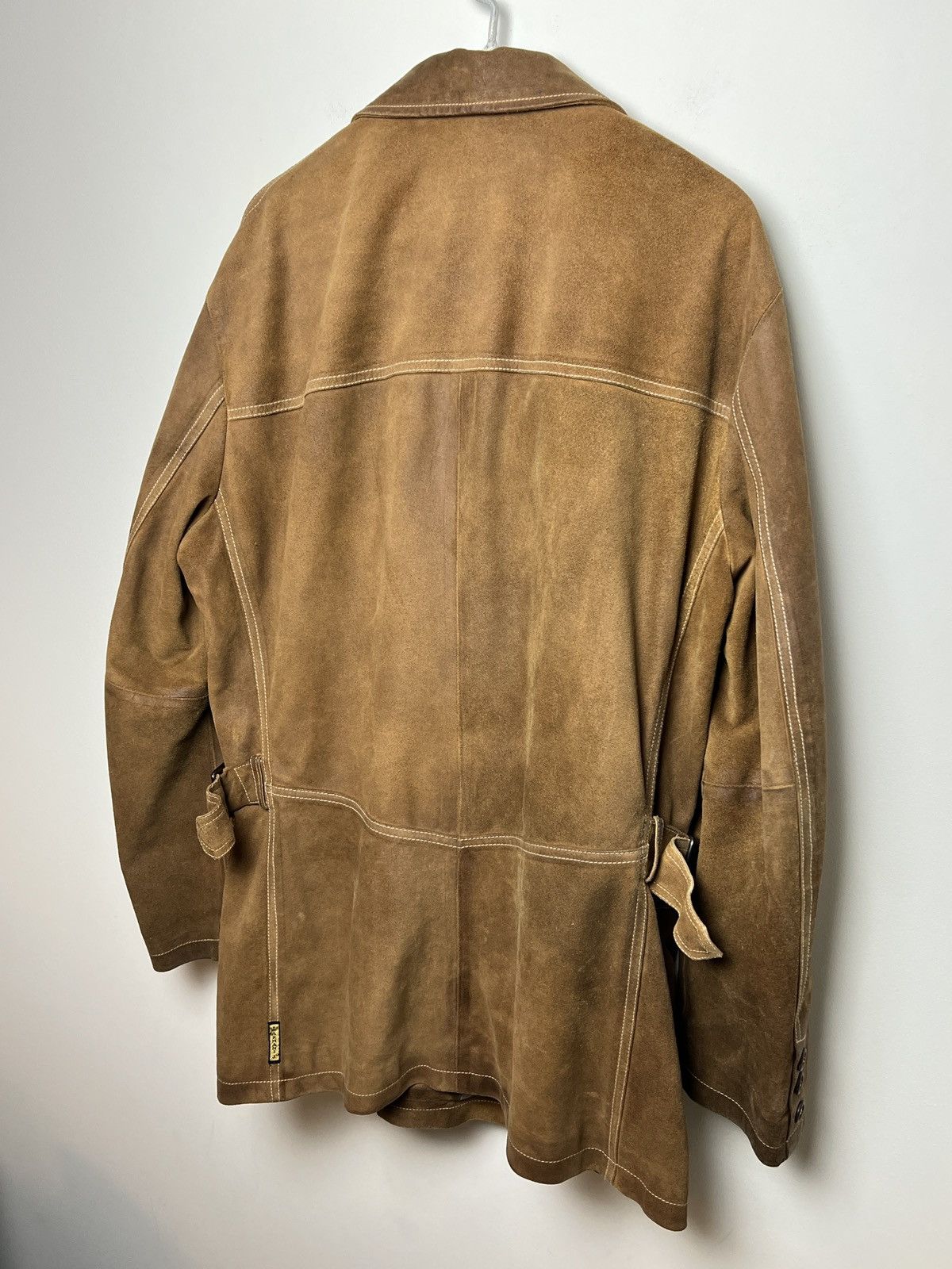 Giorgio Armani armani y2k archive chore work leather jacket Size US L / EU 52-54 / 3 - 8 Thumbnail