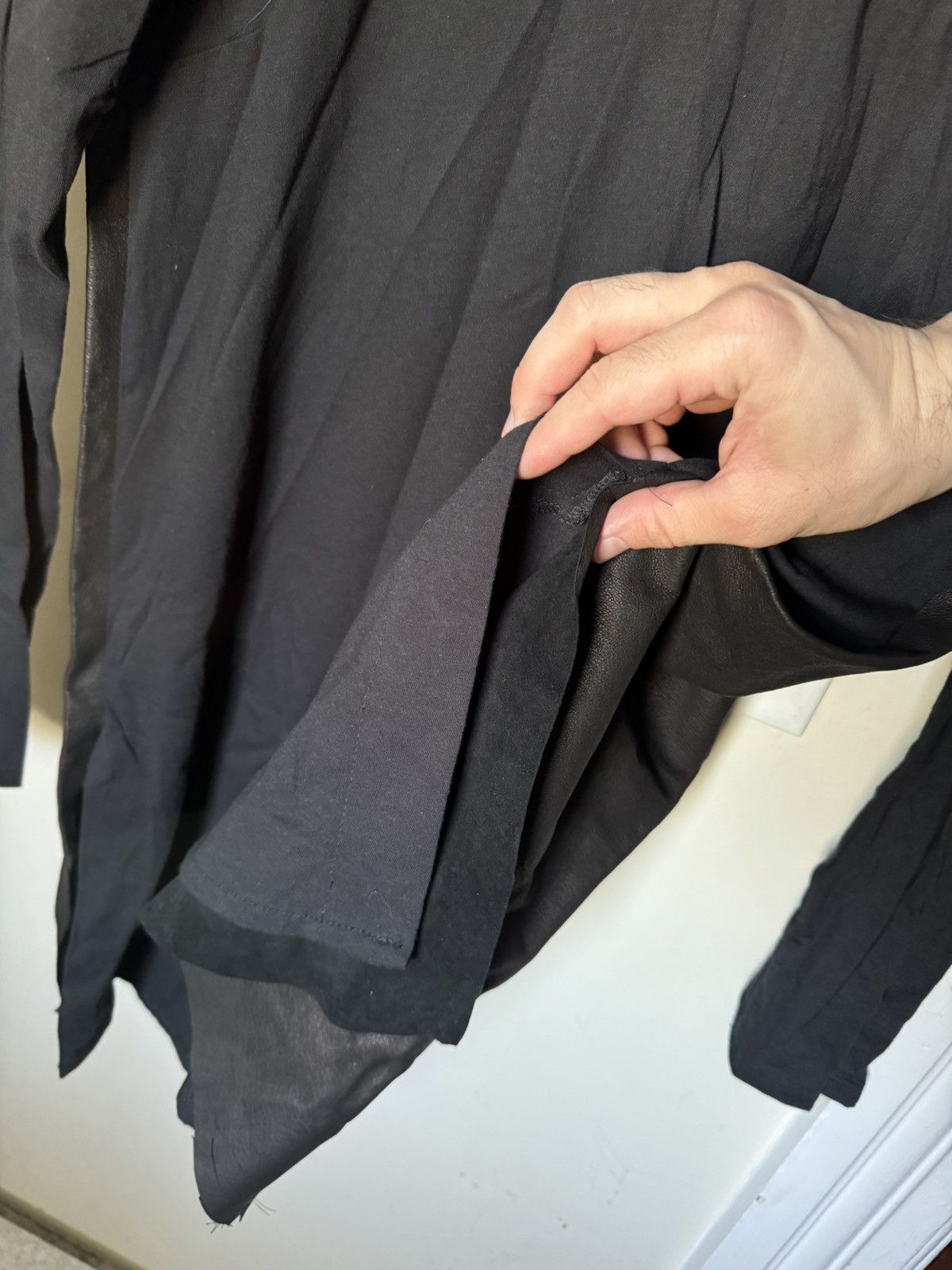 Other Leather Longsleeve tee shirt futuristic Size US XL / EU 56 / 4 - 3 Thumbnail