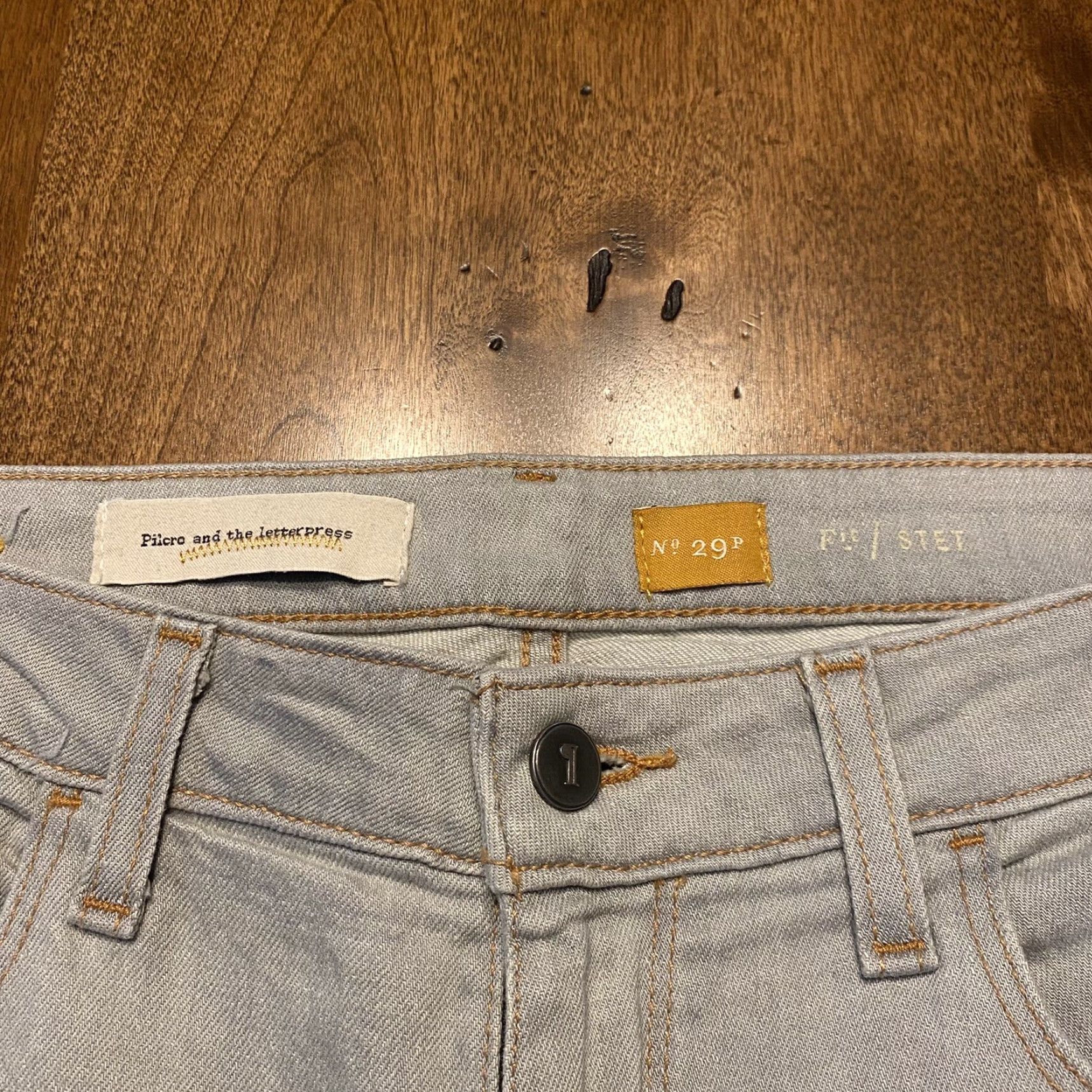Vintage VINTAGE Pilcro & The Letterpress Jeans Stet Women 32x29 Light Blue Washed Jeans Women 32 STET Womens Size 24" / US 00 / IT 34 - 3 Thumbnail
