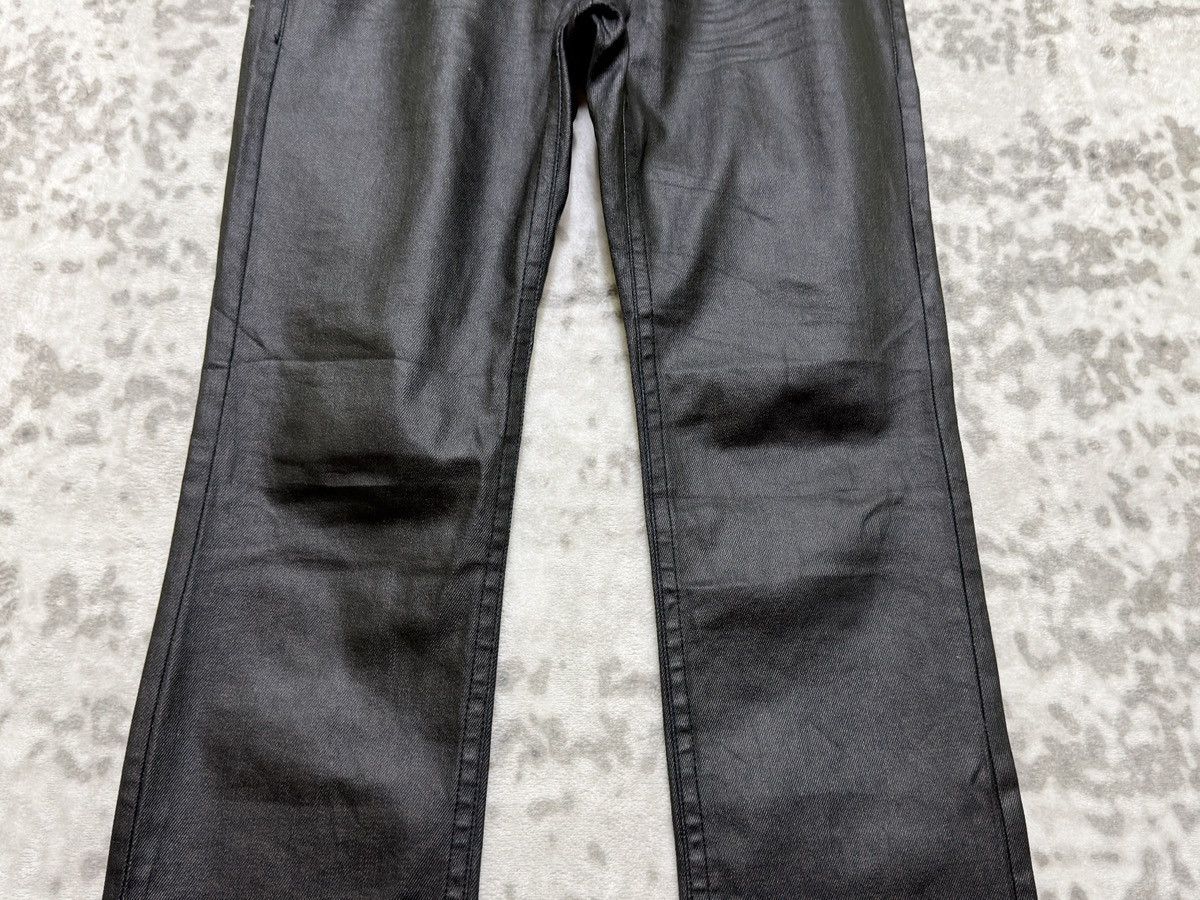 Le Grande Bleu (L.G.B.) Vintage Y2K Cook Jeans Coated Wax Finish Flared Jeans Size US 31 - 6 Thumbnail