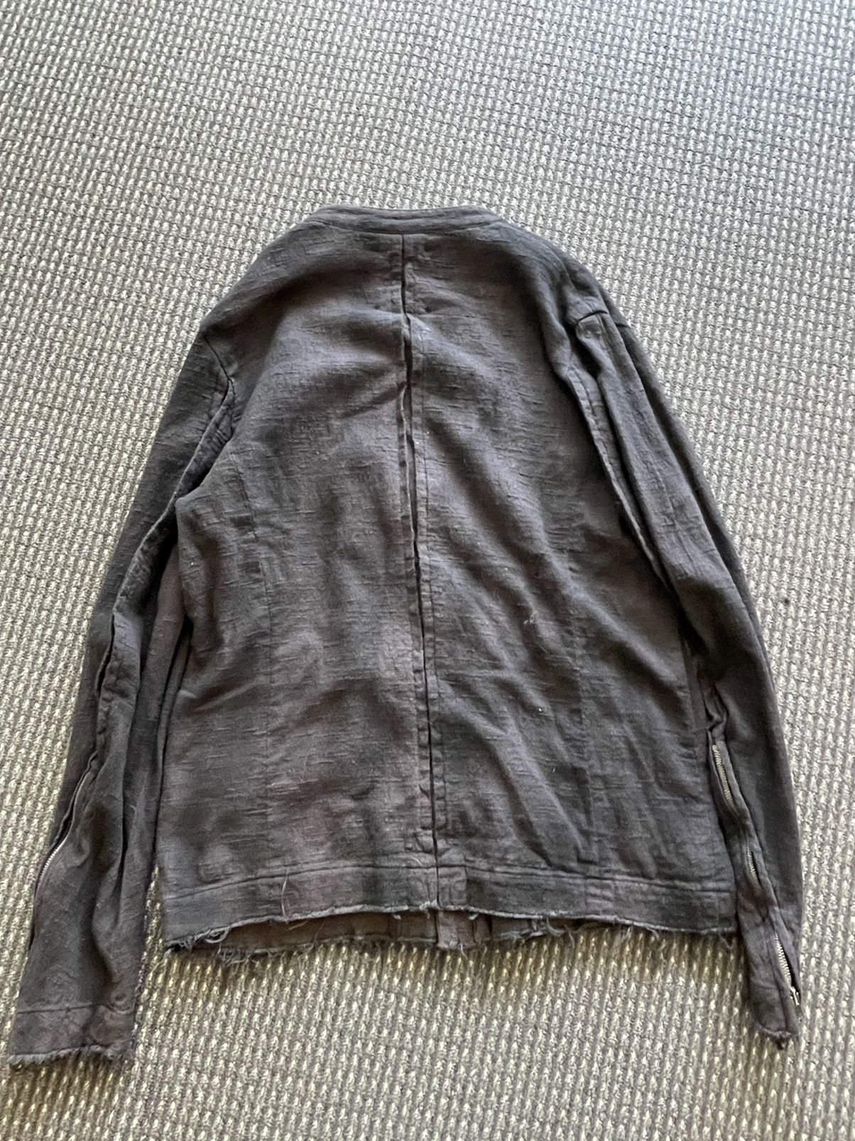 Fagassent Toshiki Aoki Cotton-Linen Blend Denim Jacket Size US M / EU 48-50 / 2 - 2 Thumbnail
